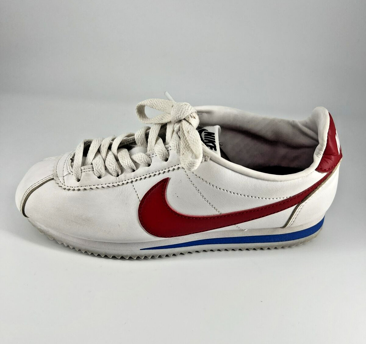 Nike Classic Cortez Swoosh Womens White Varsity Red Sz 7 Forest Gump 807471-103
