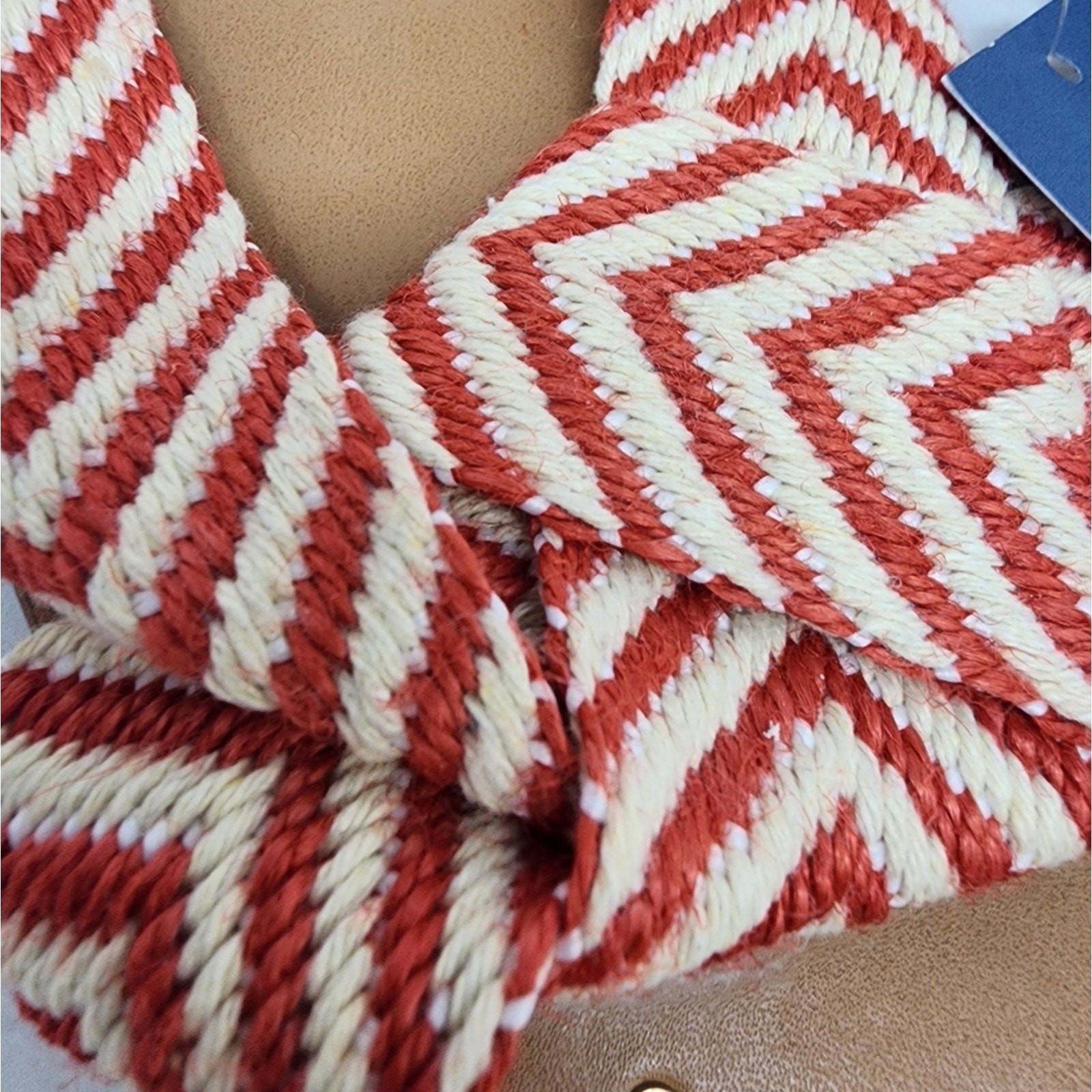 New Red Sandals Chevron Knot Summer Slides Universal Thread Flats Size 8