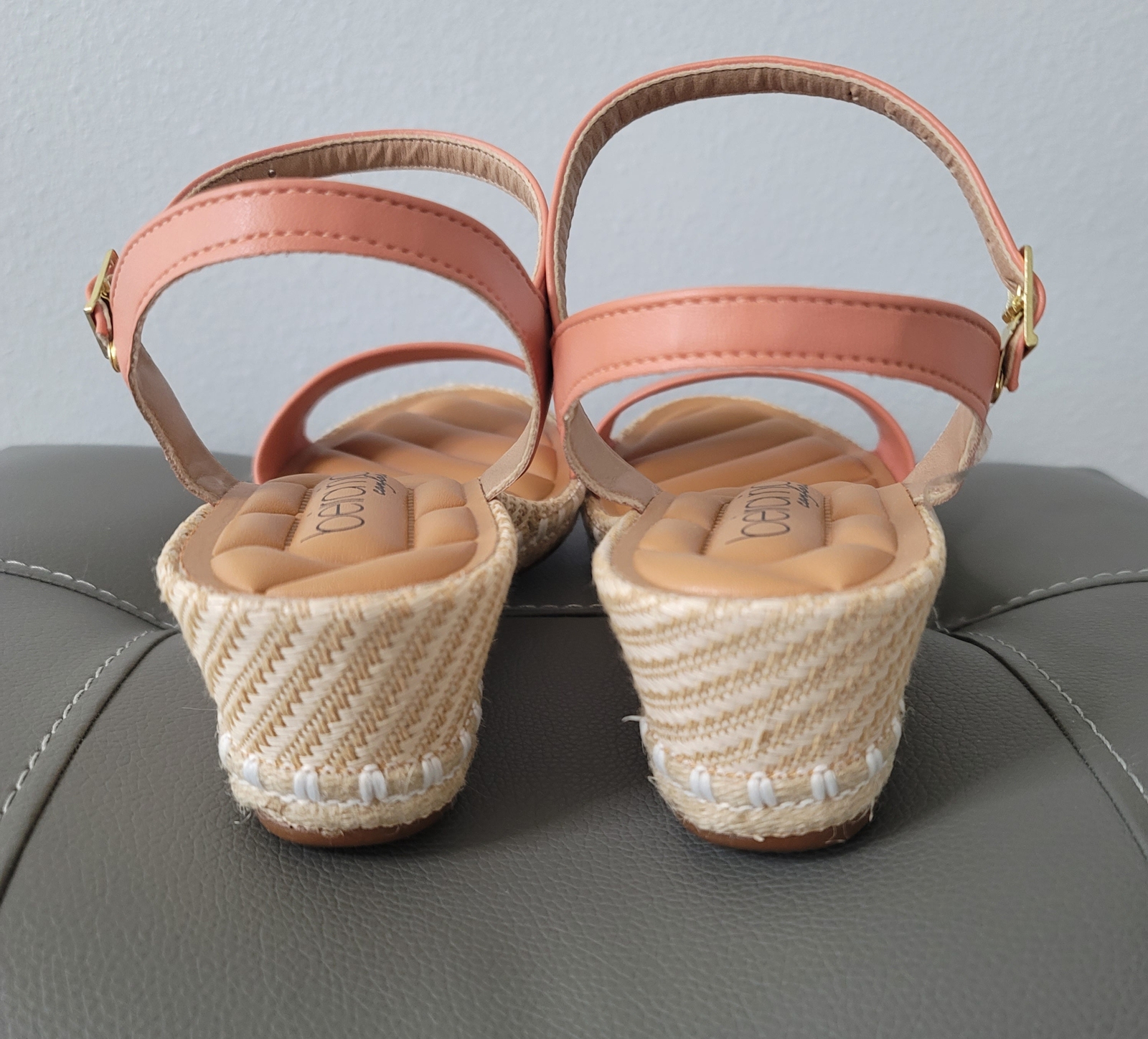 Beira Rio Conforto wedge in Coral