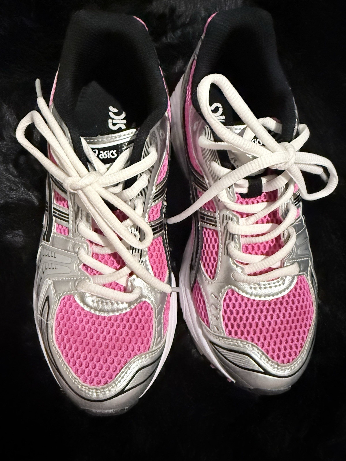 ASICS GEL-Kayano 14 Women’s Mesh Low Top Sneakers Pink Silver Black White