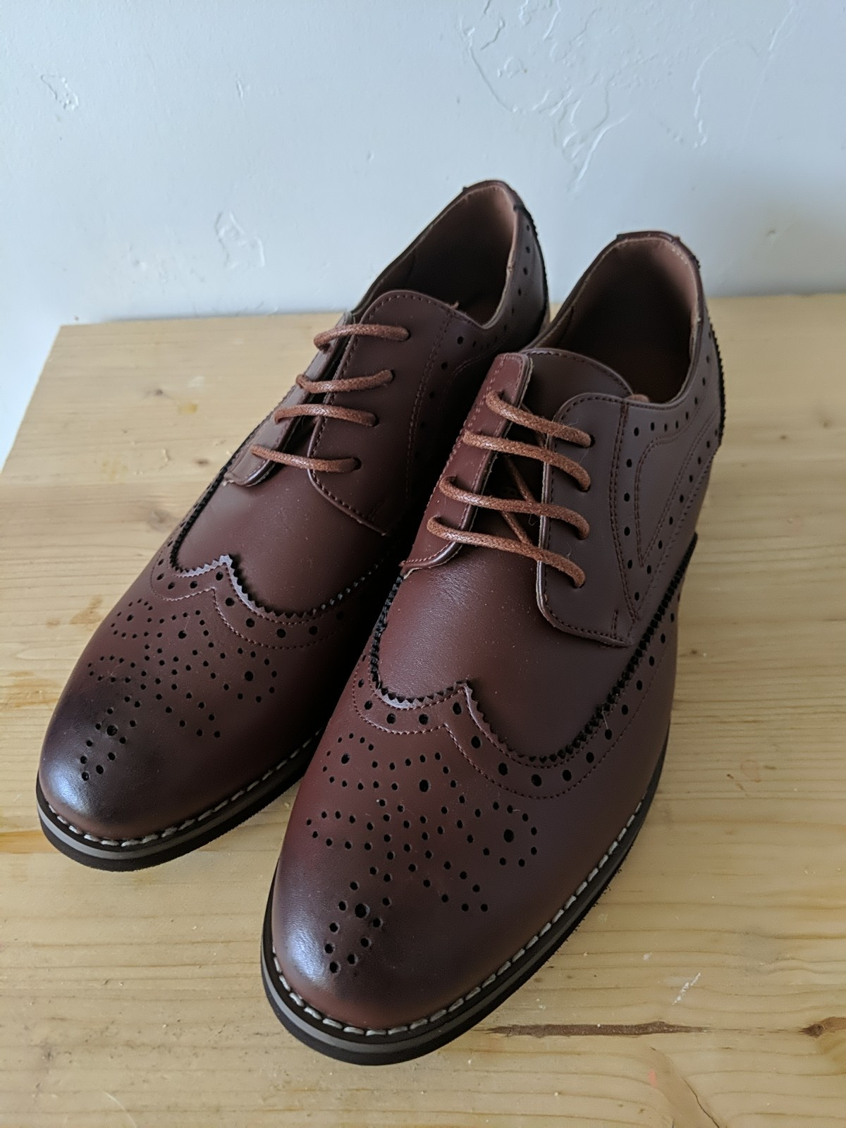 Size 9 Bruno Marc Women’s Classic Oxfords Lace Up Business Formal Wingtip Brogue
