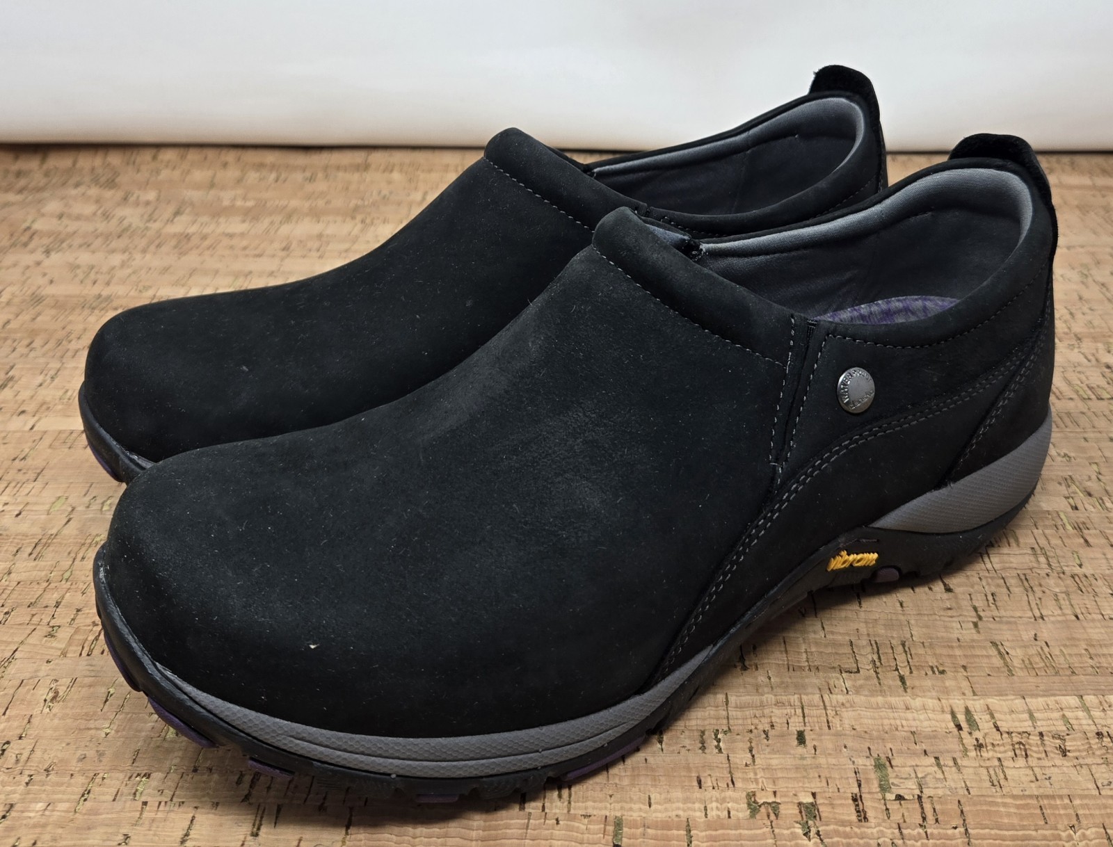 DANSKO Patti Shoes Womens 10.5-11 EU 41 Black Nubuck Leather Slip-on Mary Jane