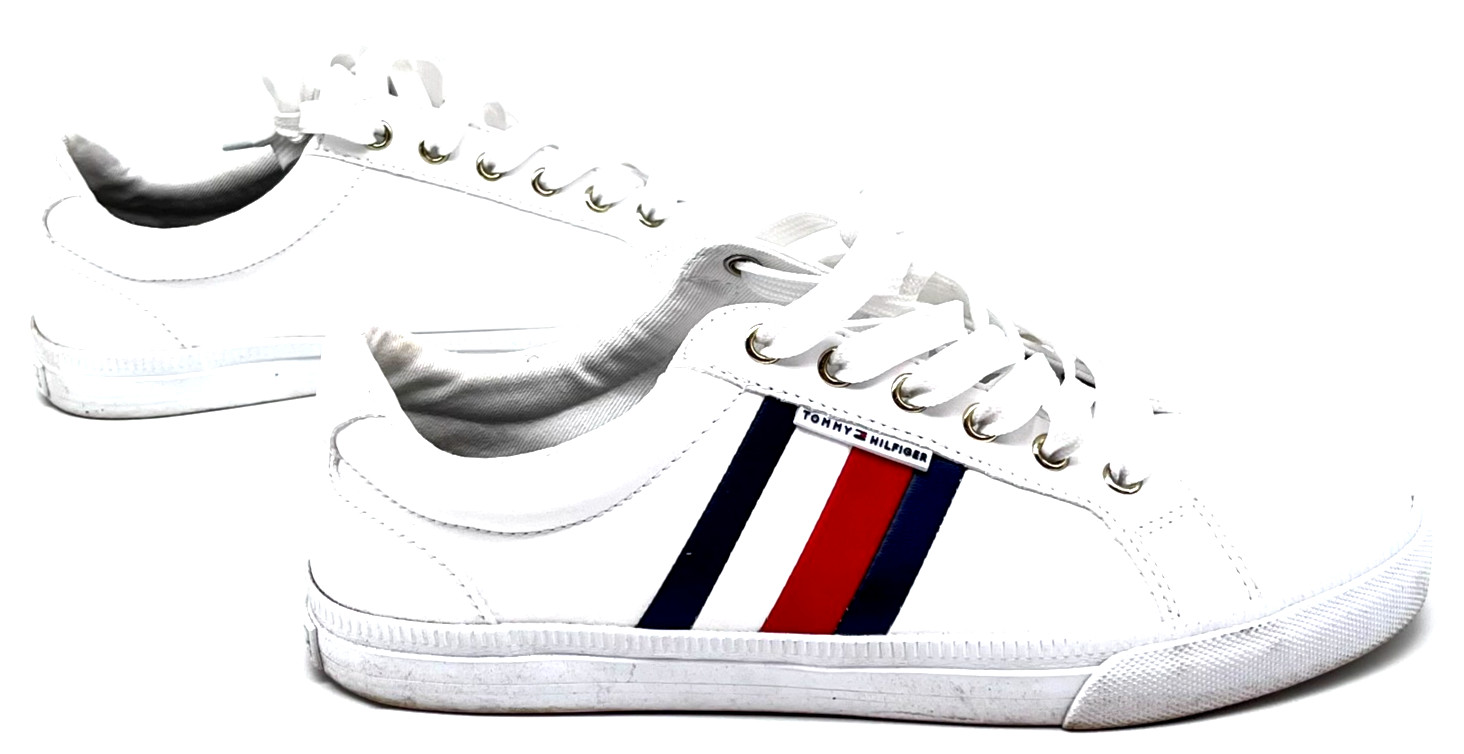 Tommy Hilfiger TW Lightz Womens Low Top Sneakers White Lace Up Size 7M