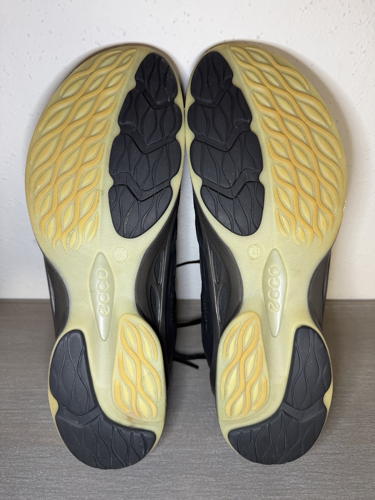 ECCO Biom Women’s Trainers Shoes Size EU 41 US 10 – 10.5 Black Gray Pre-owned