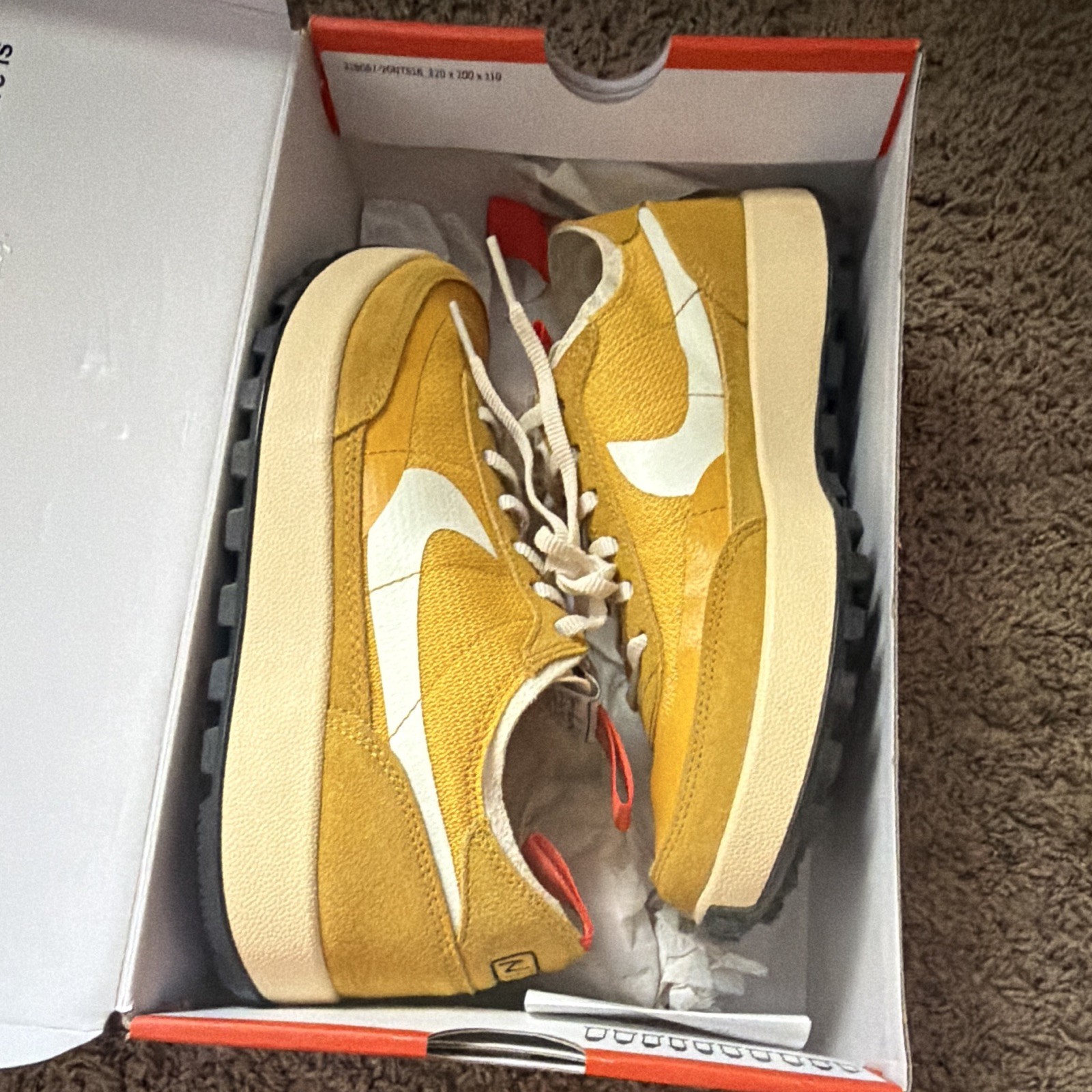 Nike Tom Sachs General Purpose Shoe Dark Sulfur DA6672-700 Sz 9.5W 8M