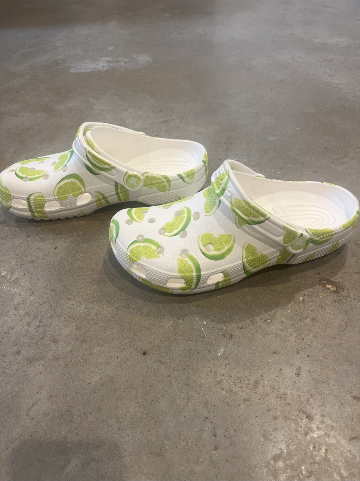 Crocs Classic Fresh Fruits Lime White Clog Size W11/M9 211008-320 New