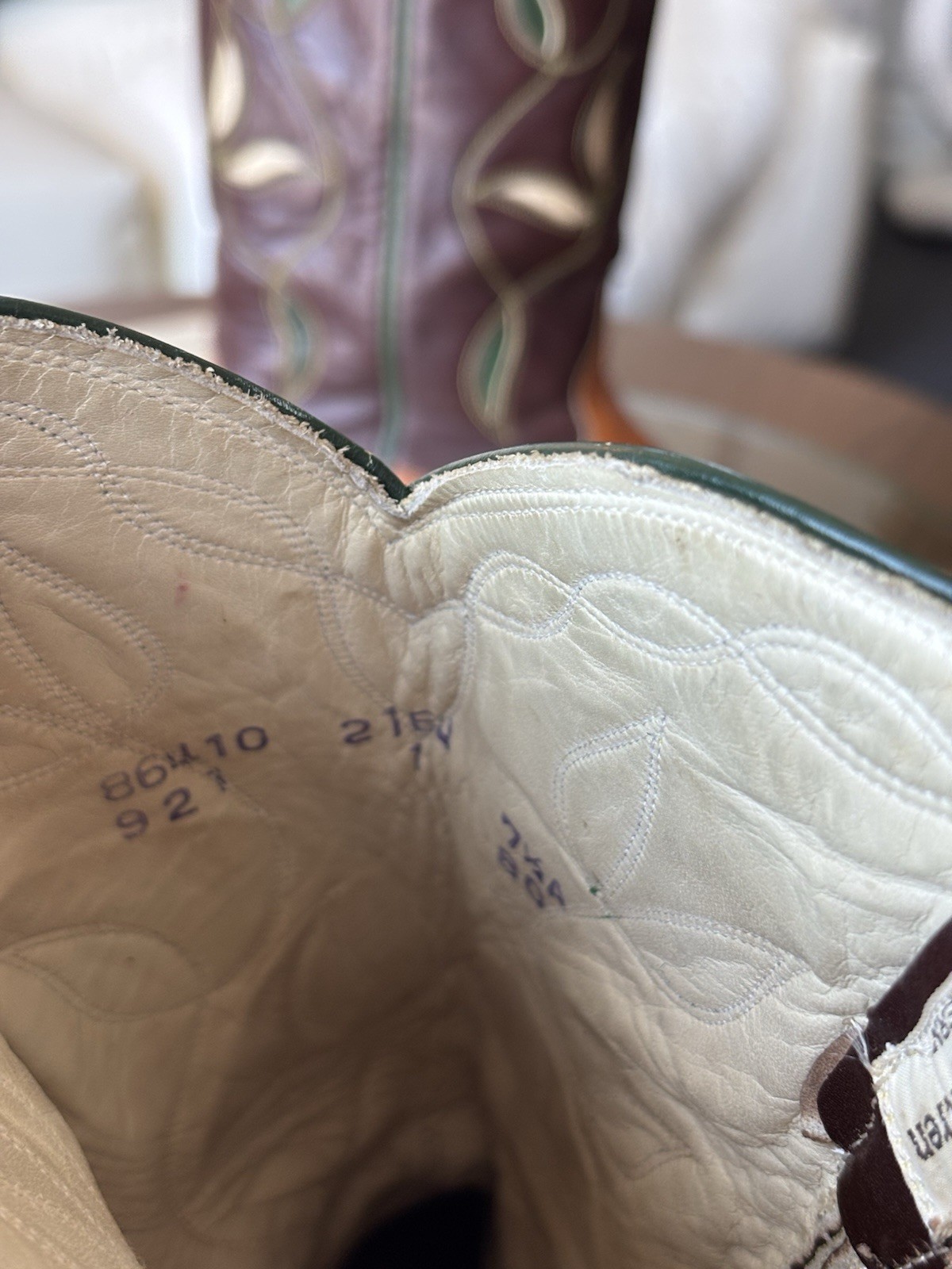 RALPH LAUREN Vintage Polo Western Cowboy Boots Gorgeous Collectibles Size 7.5