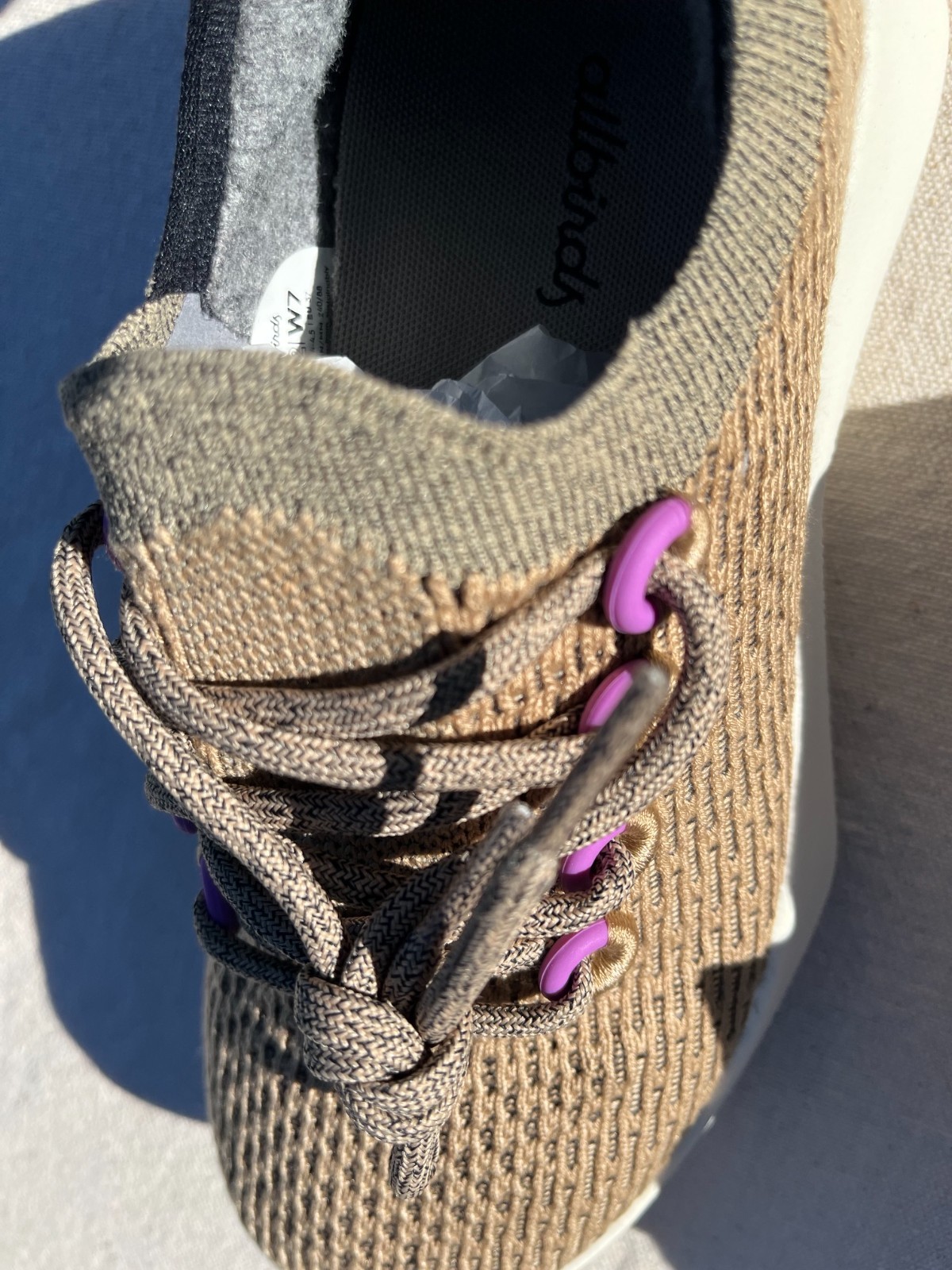 Allbirds Tree Dasher Women’s Sneakers – Size 7, Hazy Beige, New W/O Box