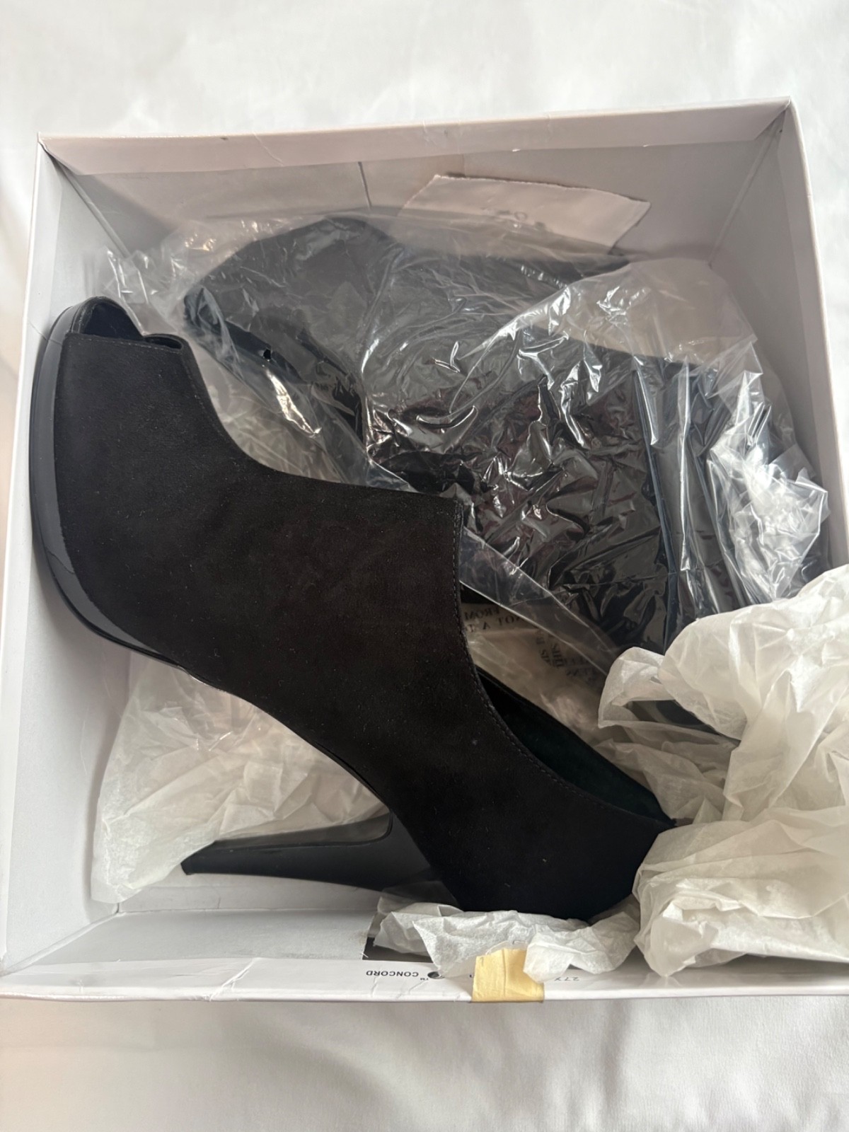 Nine West HotHotHot Black suede bootie size 10.5