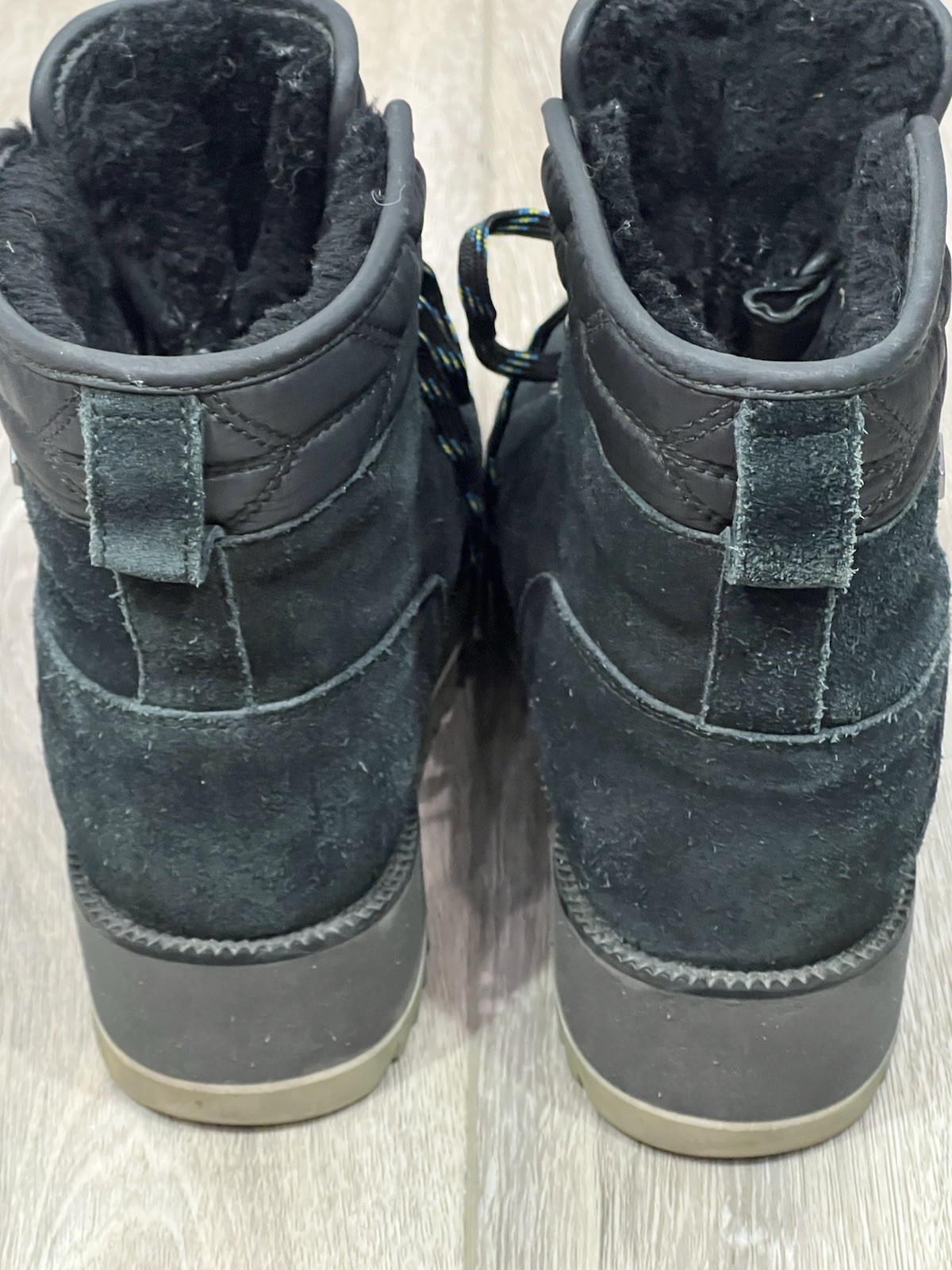 UGG Birch Lace-Up Ankle Waterproof Women’s Boot Size 6.5 Black Suede Winter Fall