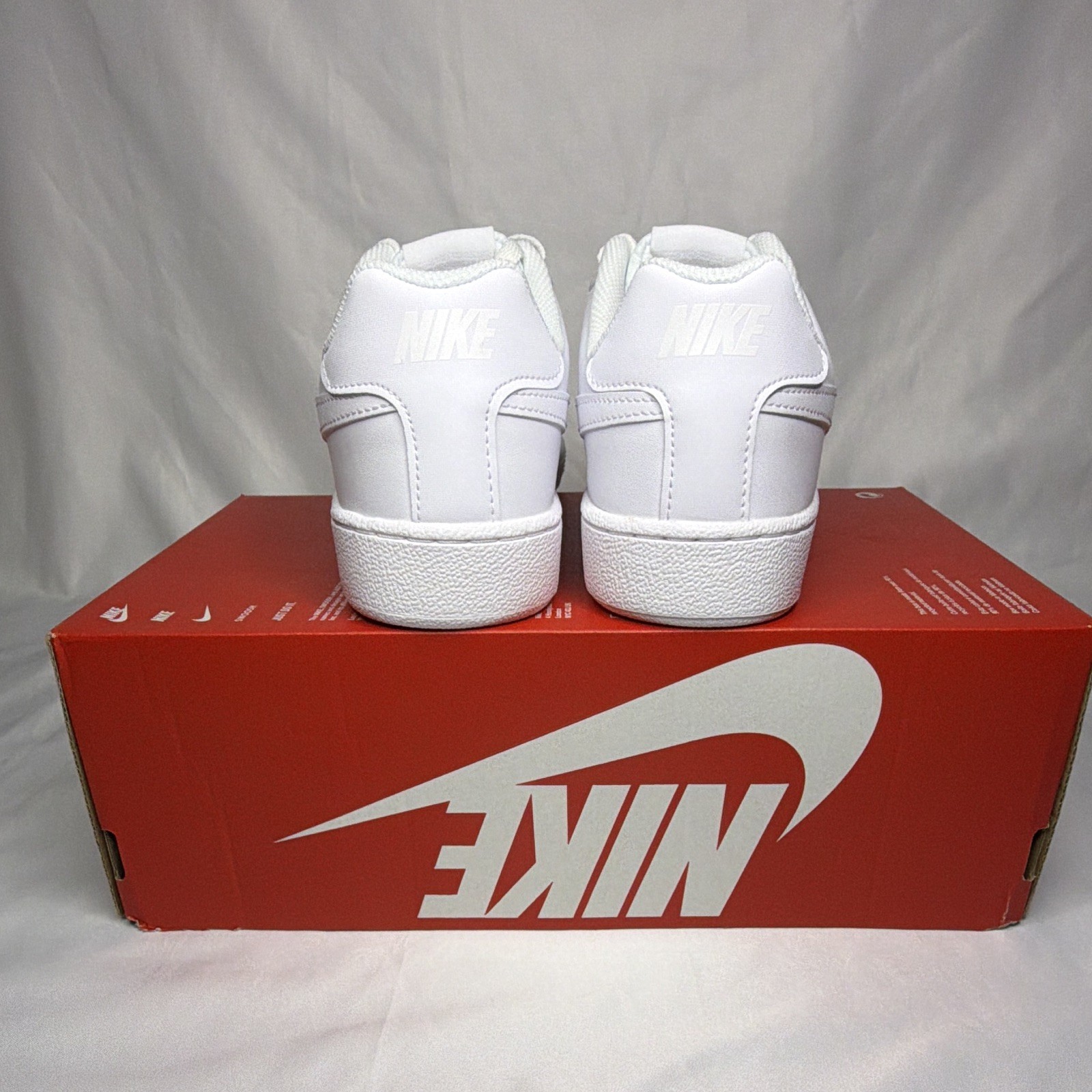 Nike Court Royale Women’s Sneakers Triple White Brand New Original Box No Top