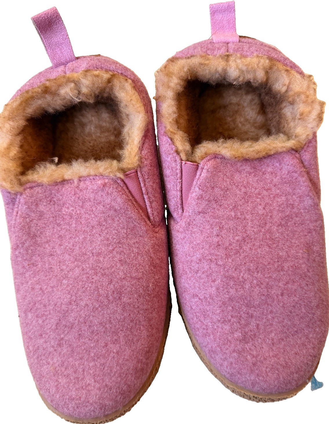 MERRIMAC Women’s Fuzzy Cable Knit Slipper Socks Grippers New PINK Womens 7