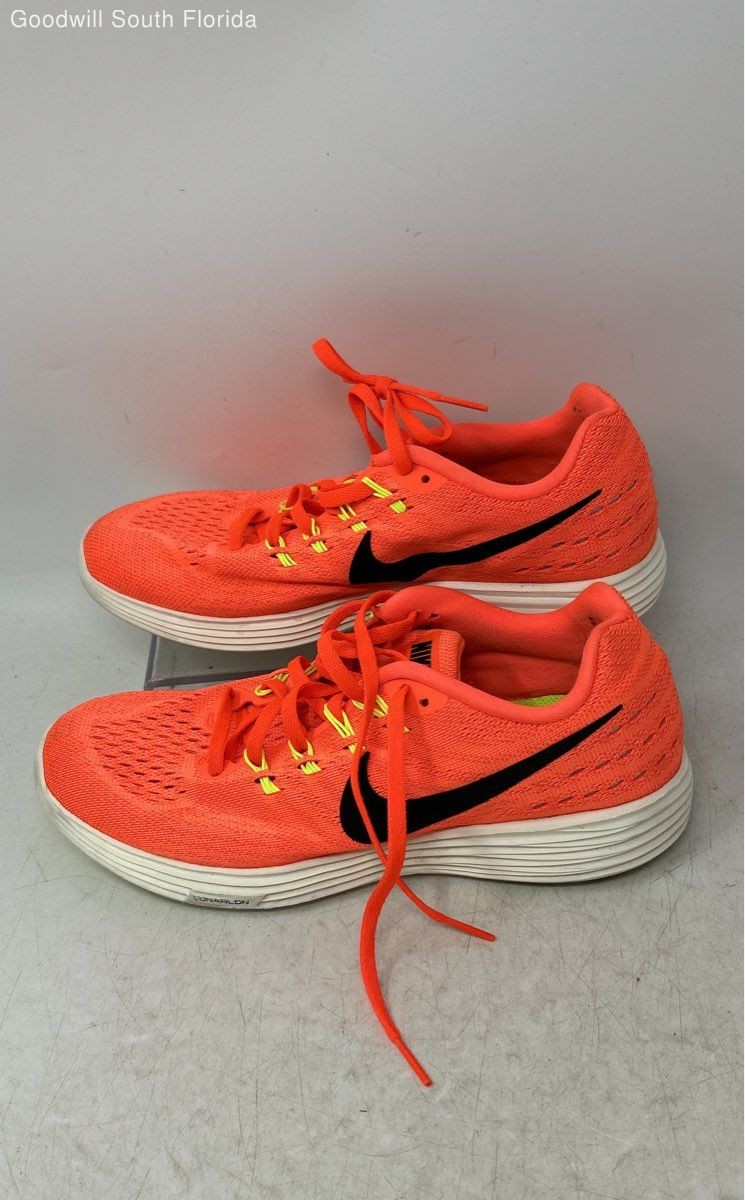Nike Womens Lunartempo 2 818098-800 Orange Lace-Up Sneaker Shoes Size 8.5