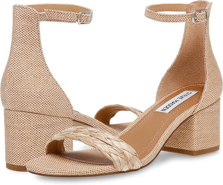Steve Madden Womens Irenee Braided Ankle Strap Dress Sandals (Size 11)