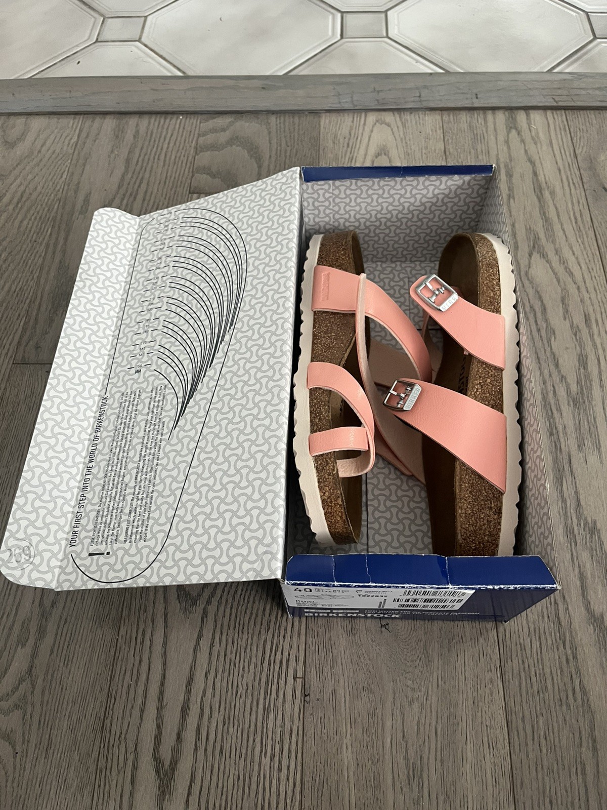 Birkenstock Mayari Coral Peach Regular Fit Size 9 Women EU 40