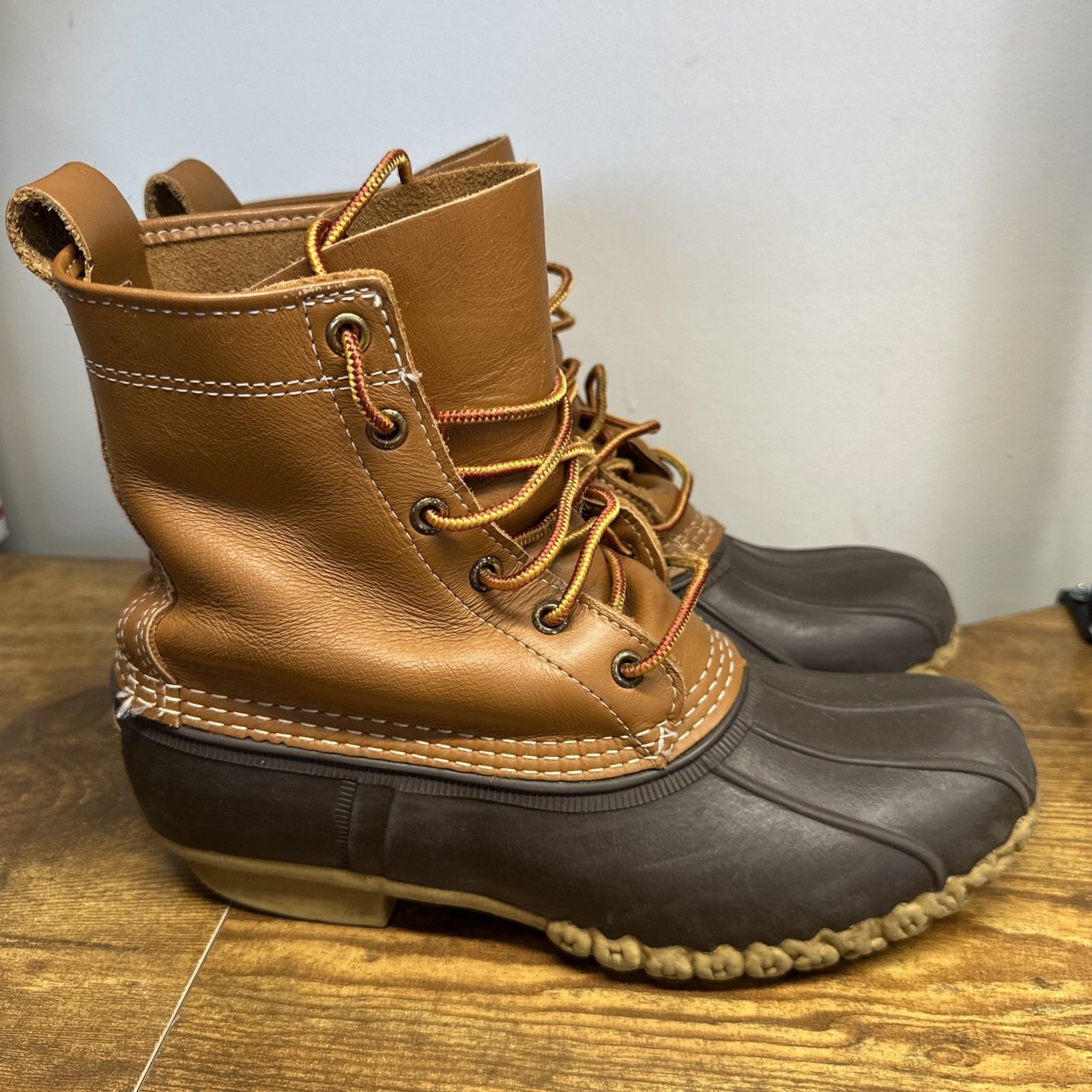Vintage LL Bean Women’s Unlined Maine Hunting Shoe Duck Boots USA Made Size 9