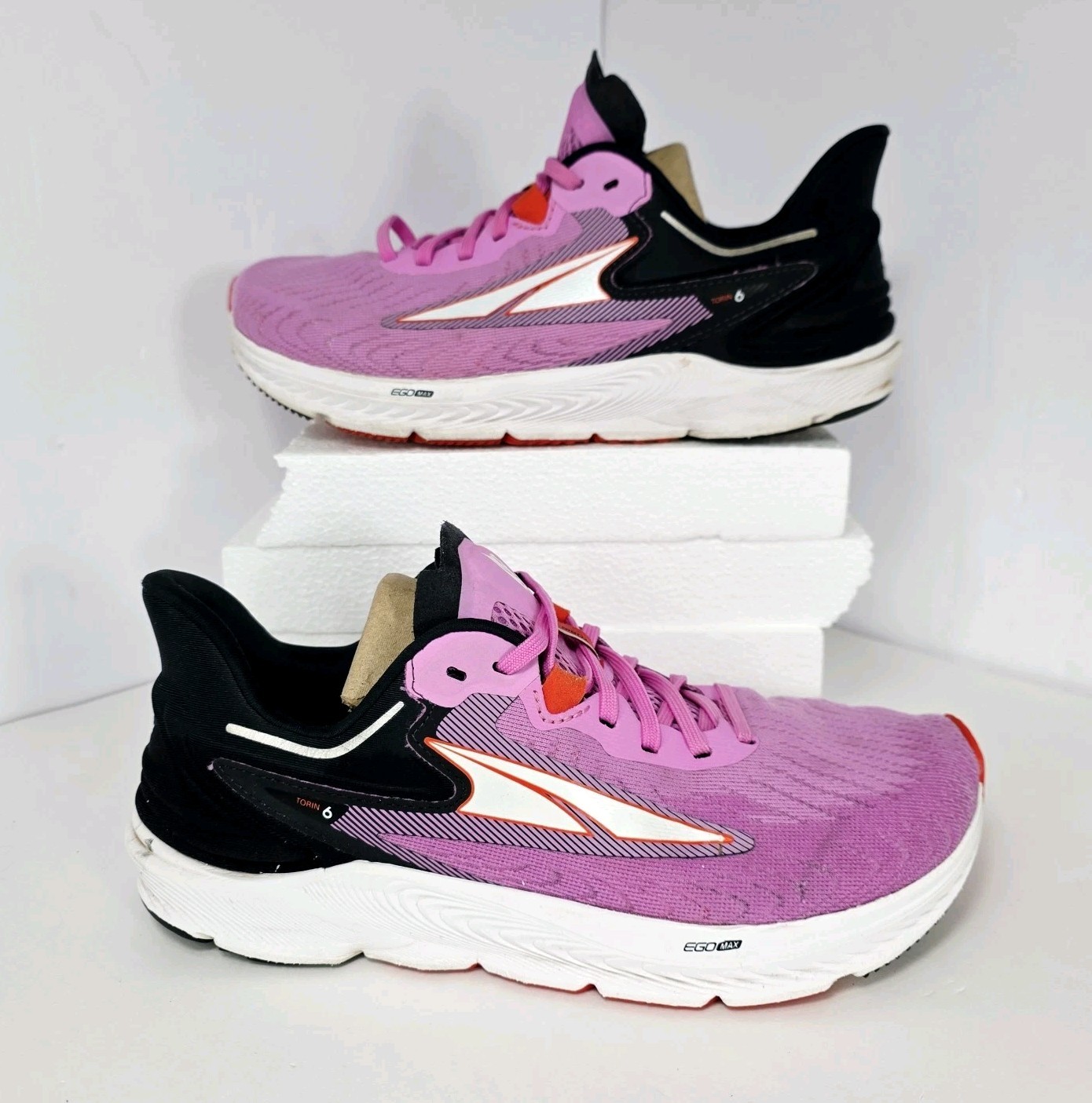Altra Shoes Women 8.5 Pink/Black Torin 6 EgoMax Road Running Sneakers Cushioned