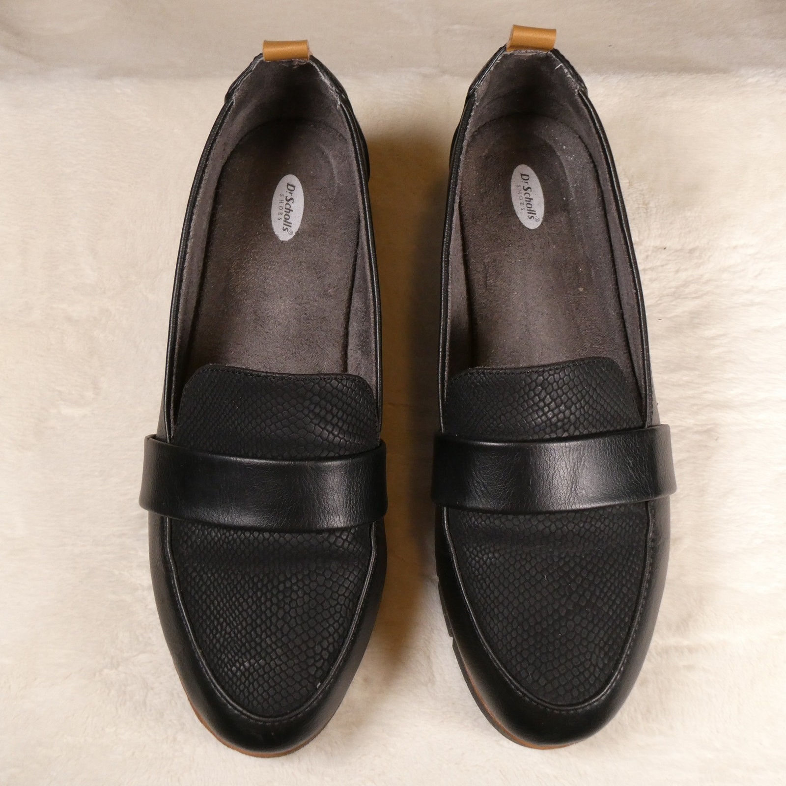 Dr Scholl’s Webster Loafer Sz 6 Platform Wedge Recycled Materials 70s Academic