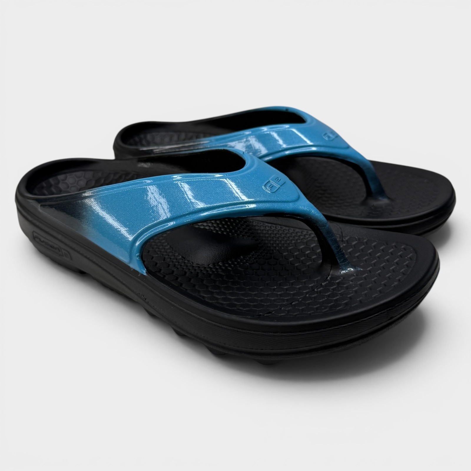 Spenco Fusion 2 Recovery Flip Flop Sandal Women’s Size 6 Blue Black NWOB
