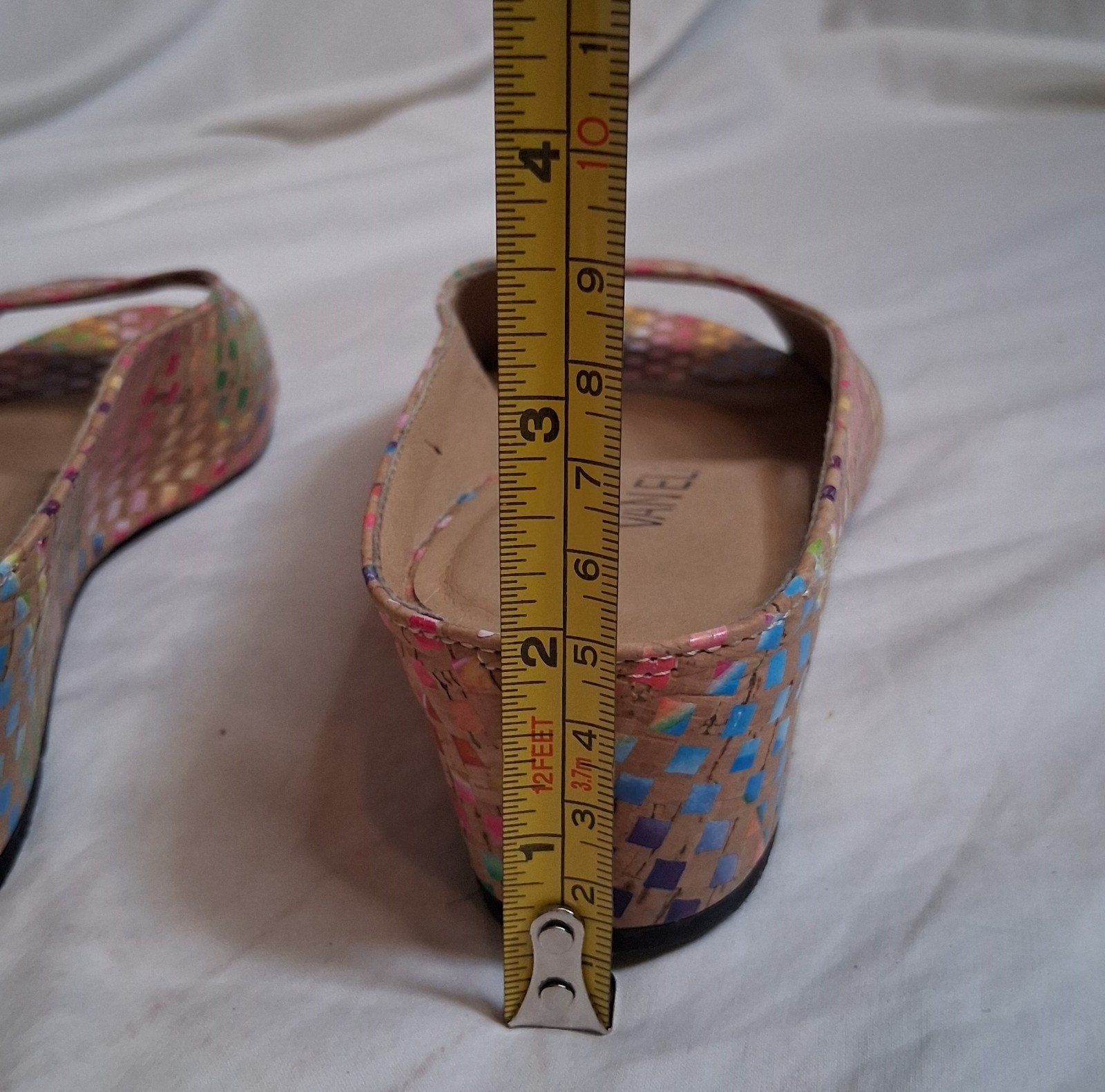 Vaneli Women’s Multicolor Cork Slide-on Sandal (7W)