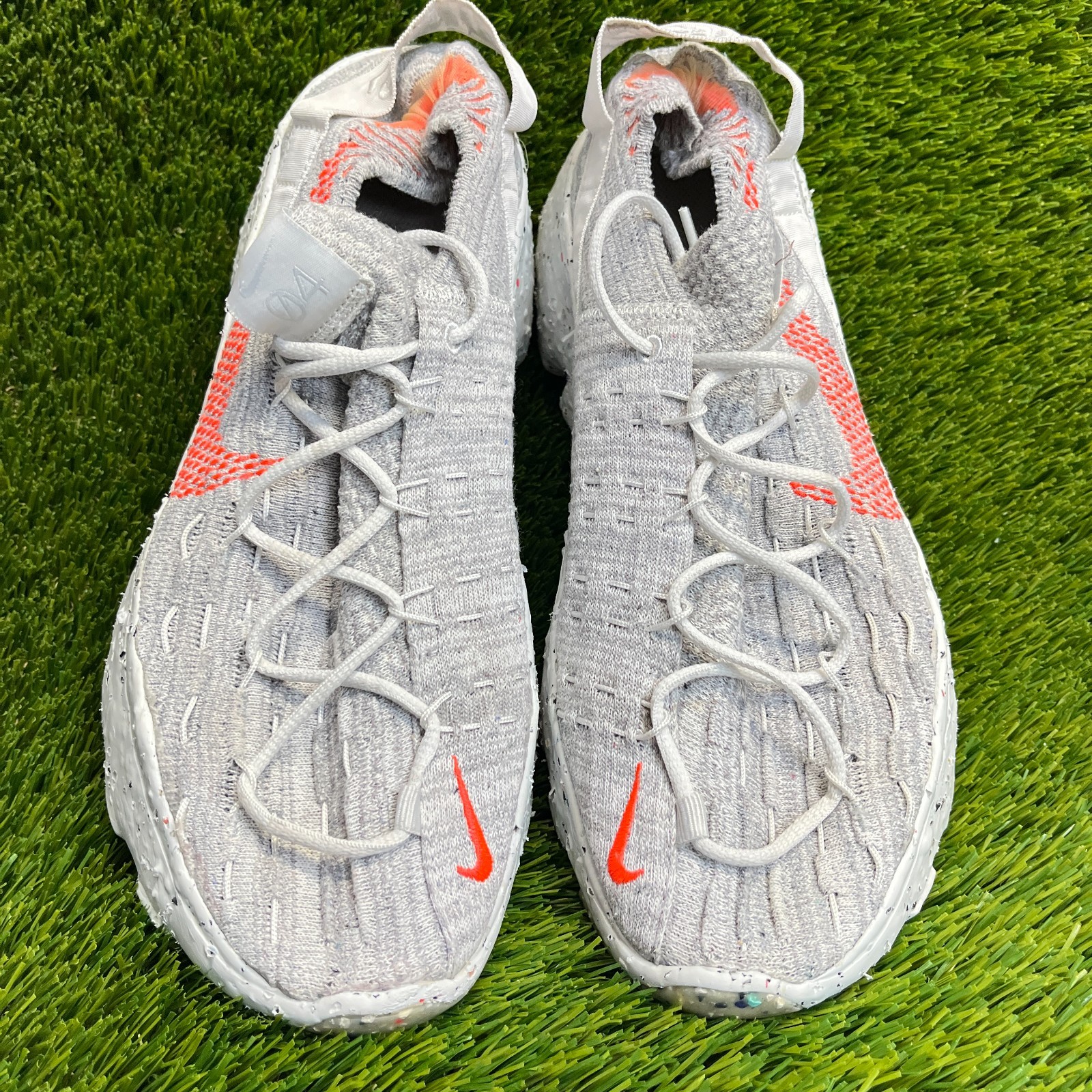 Nike Space Hippie 04 Womens Size 11.5 Gray White Walking Running Shoes Sneakers