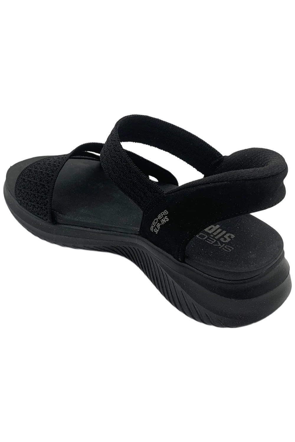 Skechers Women’s Slip-ins Washable Knit Ultra Flex 3.0 Sandals Black