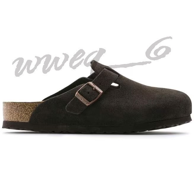 Birkenstock Boston Soft Footbed Suede Leather Clogs Mocha Shoes Size EU37-45