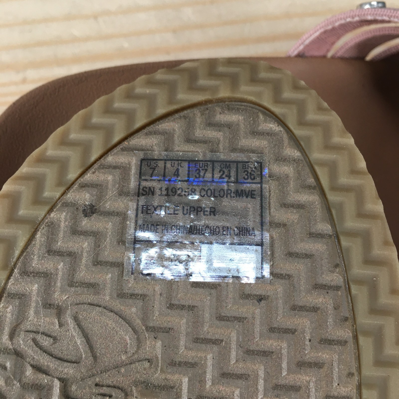 Skechers Arch Fit Beverlee Sandals Womens 7 Cork Wedge Slide 119258 Mauve Purple