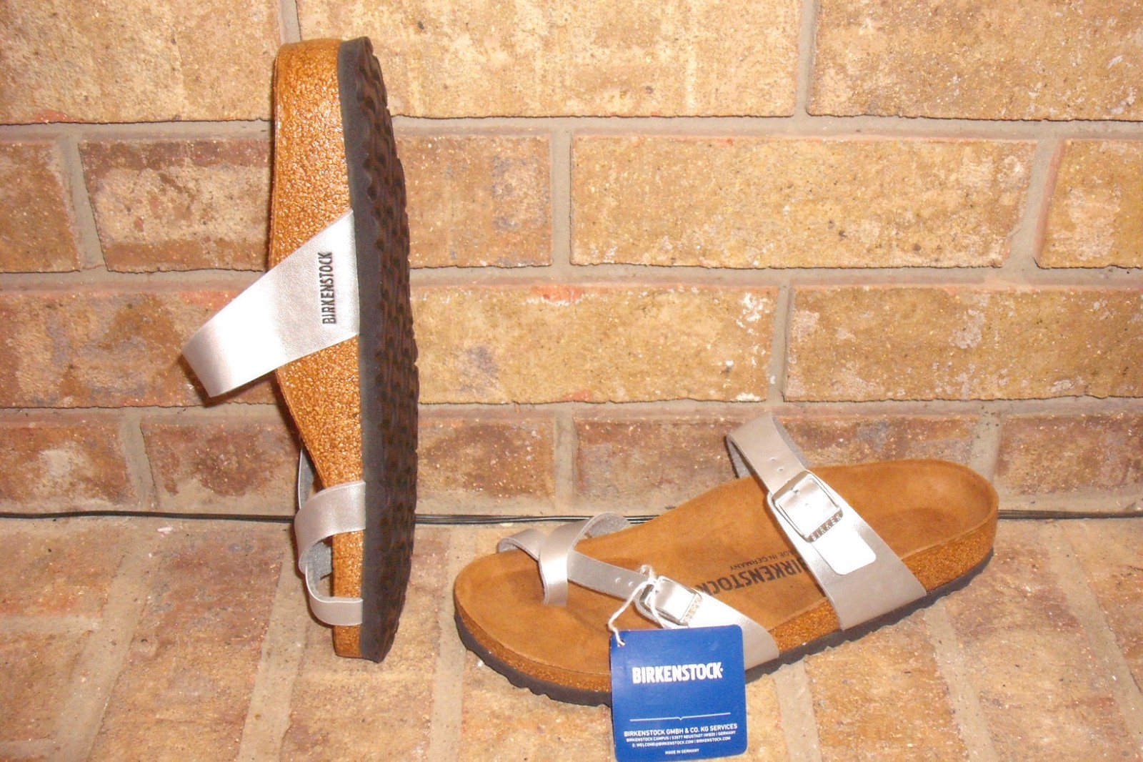 New Birkenstock Mayari Thong Sandal EUR 42/ US 11 B/Pick Silver or Gator/SRP$145