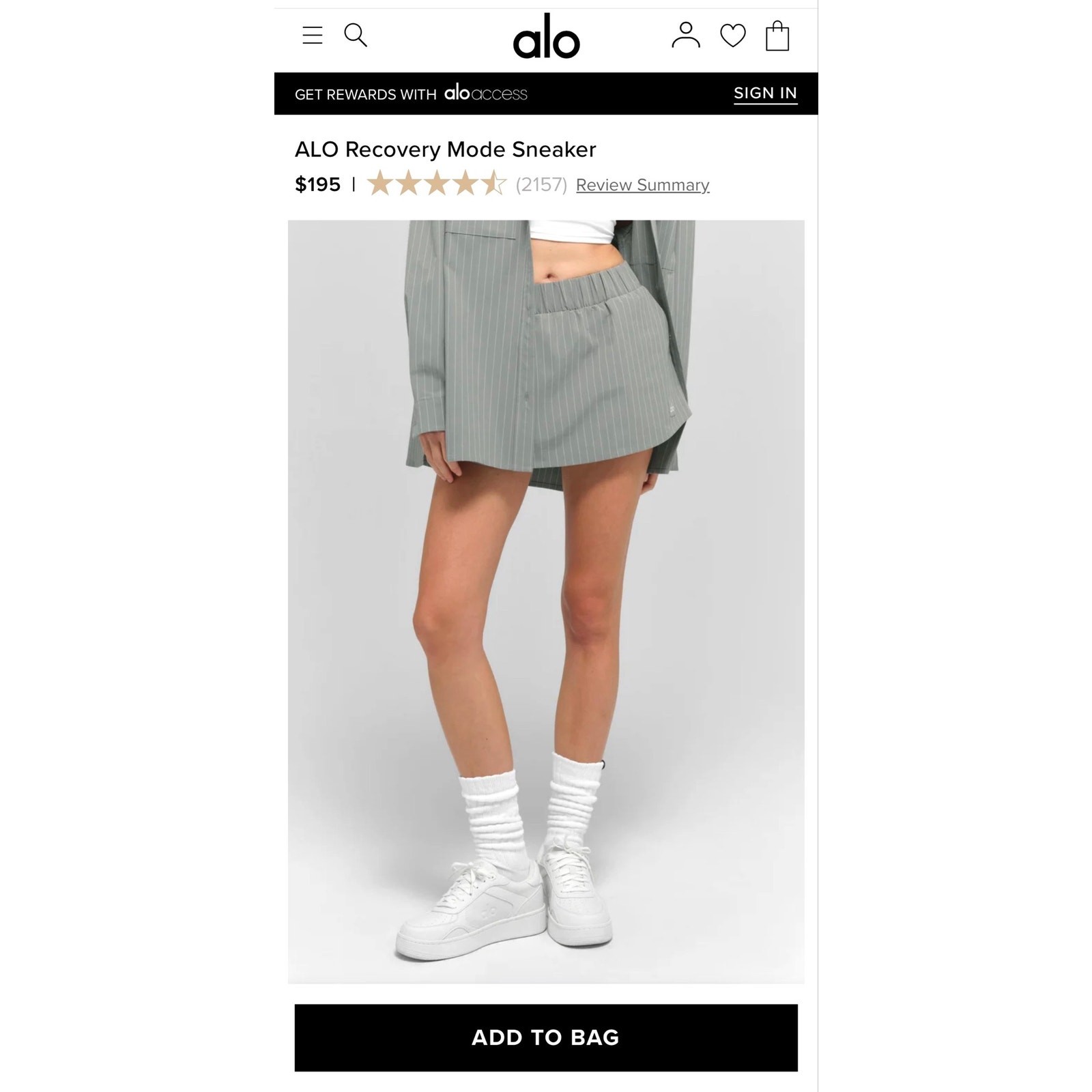 ALO Recovery Mode Sneaker. Women’s size 9/ Men’s Size 7.5 Natural White. NWT’s