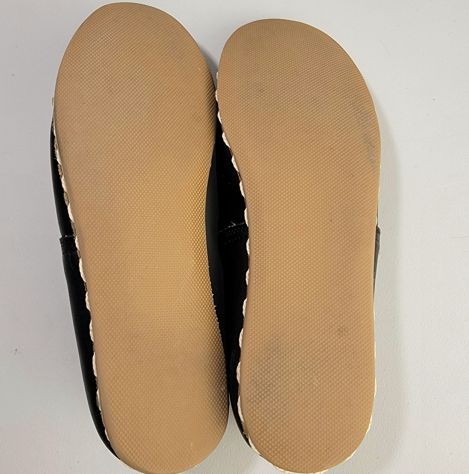 Sabah Women’s Slip On Shoes/Flats Glove Black Leather, Handmade, EU 37 US 6-6.5