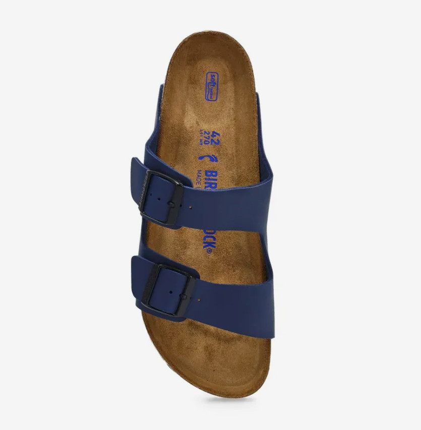 Birkenstock Arizona Blue Birko-Flor Soft Footbed Sandals Unisex Shoes EU 37-45