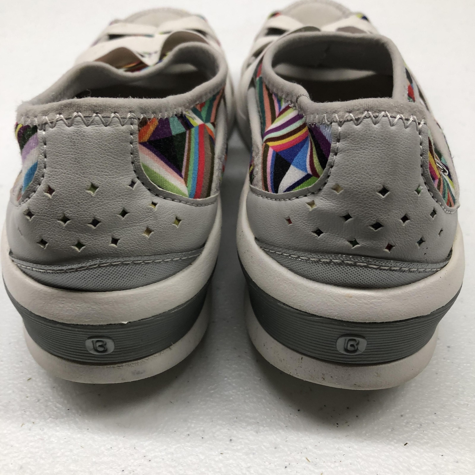 Bzees Frill Sandals Shoes Womens Size 8.5 Multicolor Fisherman Wedge Comfort