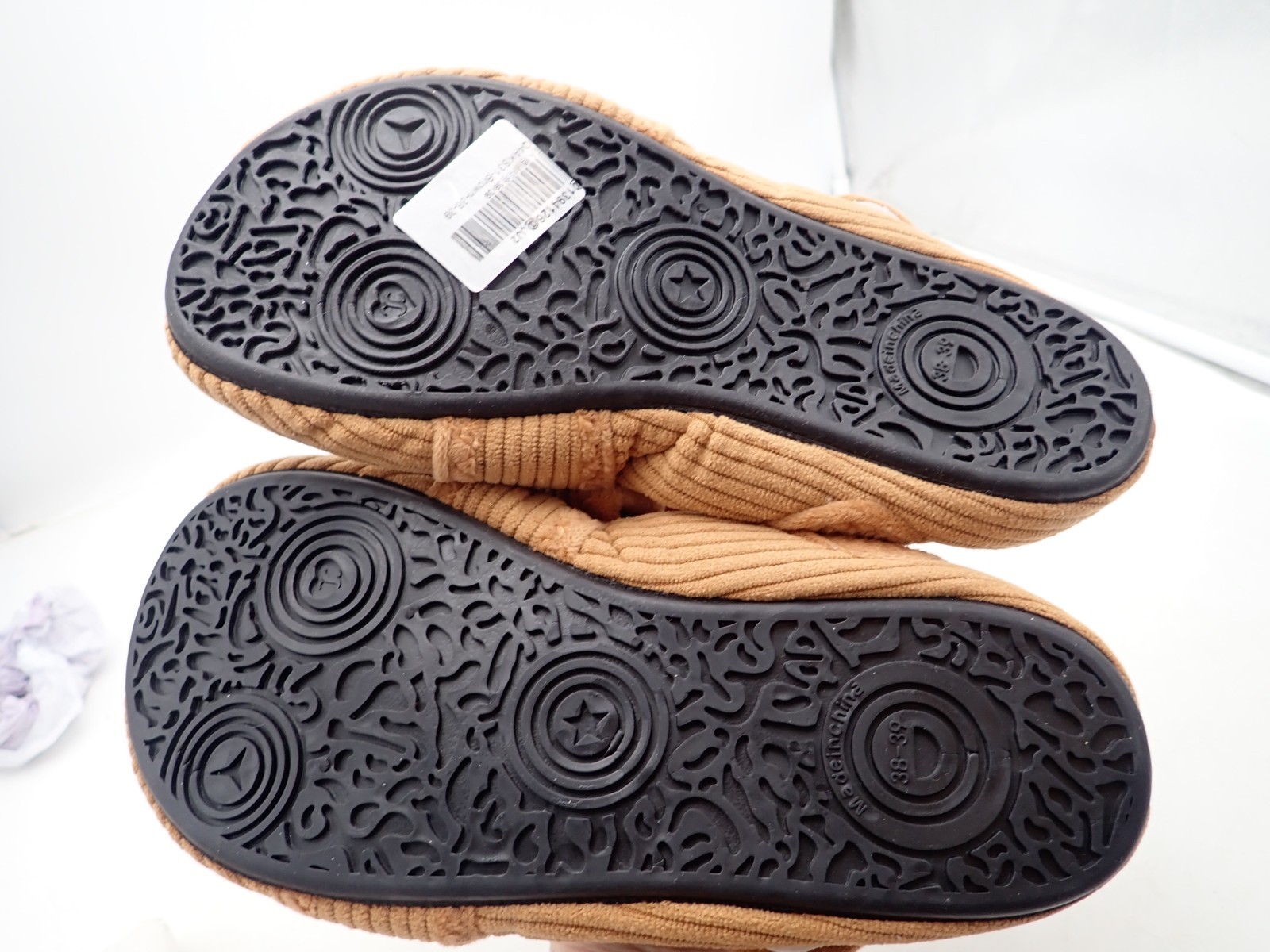 Scurtain Slippers Home Soft Warm Sock Slipper Washable Wide size 8-8.5