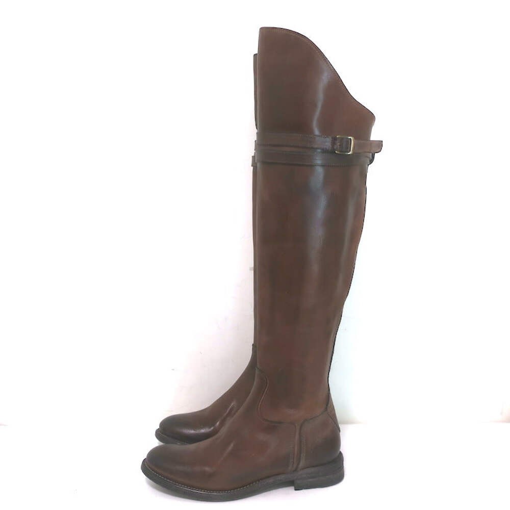 N.D.C. Gerda High Over the Knee Riding Boots Brown Leather Size 36 NEW