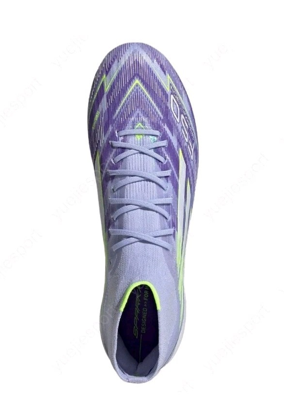 Adidas Women’s 11.5 F50 Sparkfusion Elite Mid FG Purple Soccer Cleats JH7648