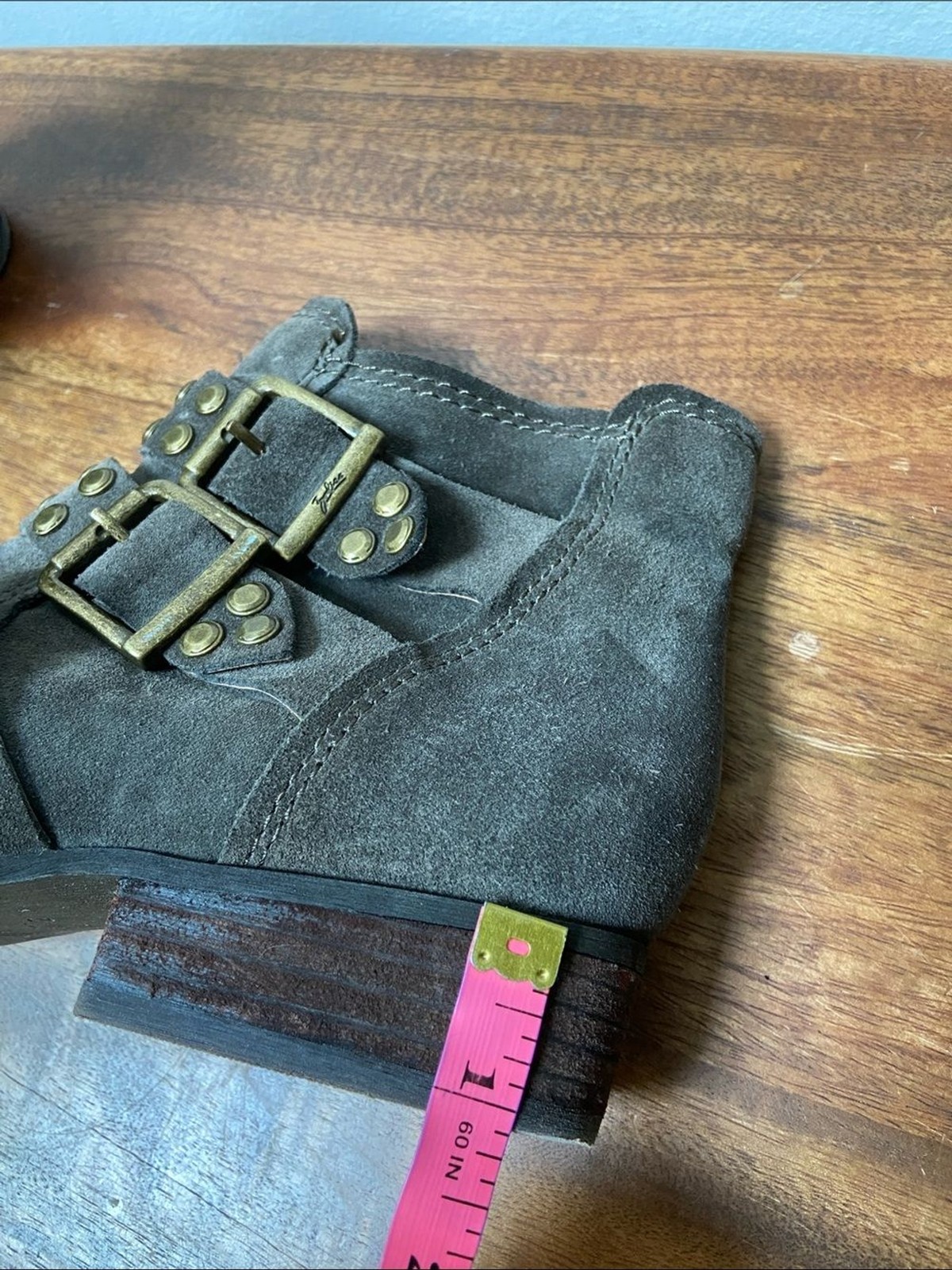 Zodiac Adele Suede Studded Buckle Ankle Boots