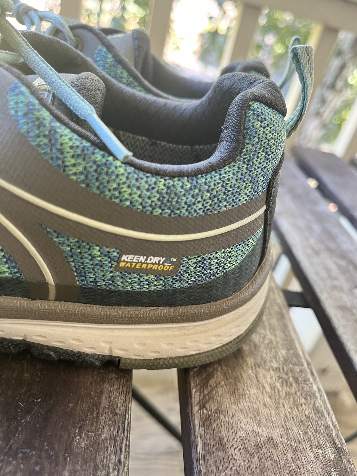 Keen Terradora II Waterproof Green Mesh Low Top Waterproof Hiking Size 7.5 Wmn’s