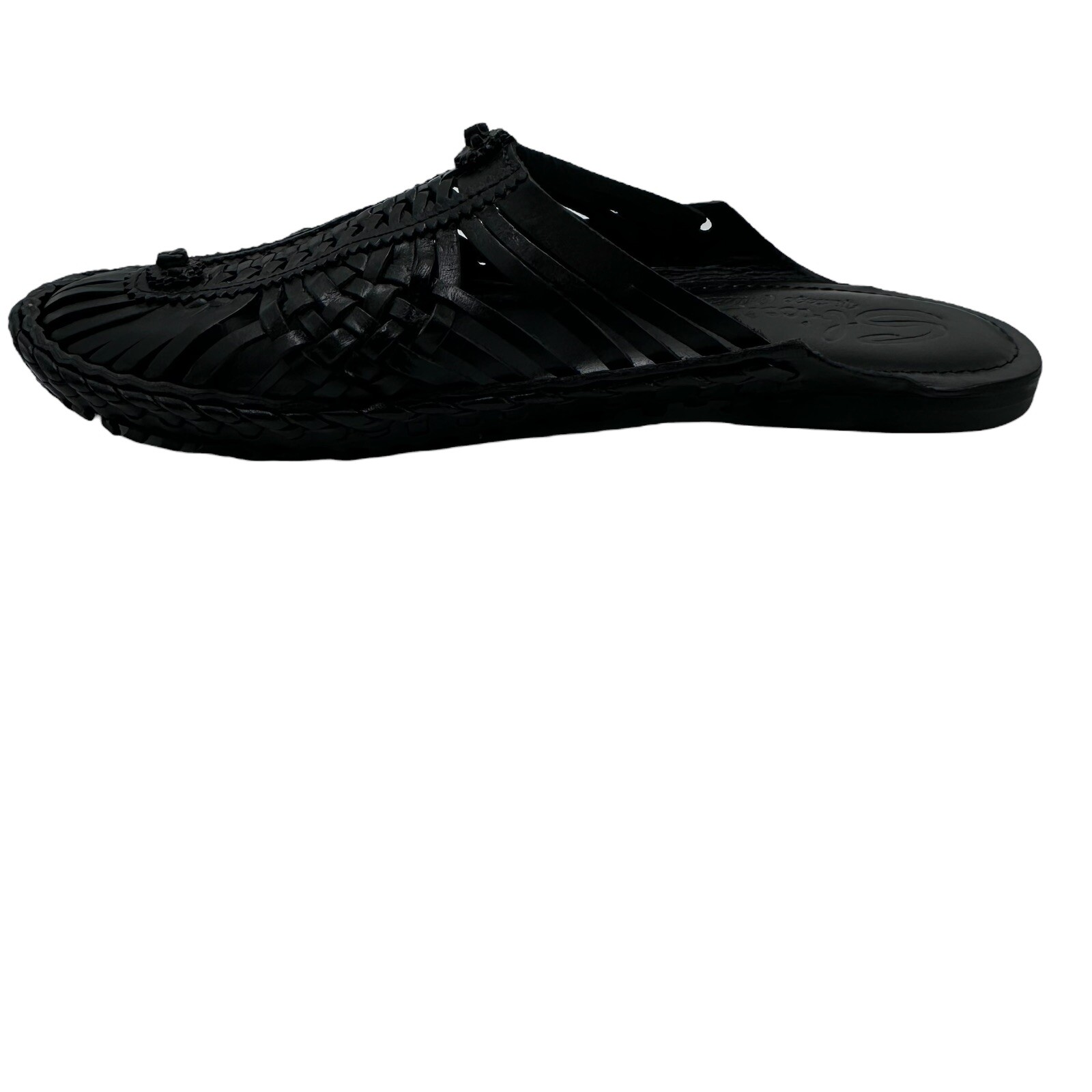 Sbicca Womens Avadi Leather Closed Toe Huarache Sandals Black 9 Medium (B,M)