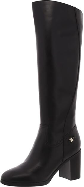 Giani Bernini Womens Odettee Leather Knee-High Boots | Black | 7 Medium (B,M)