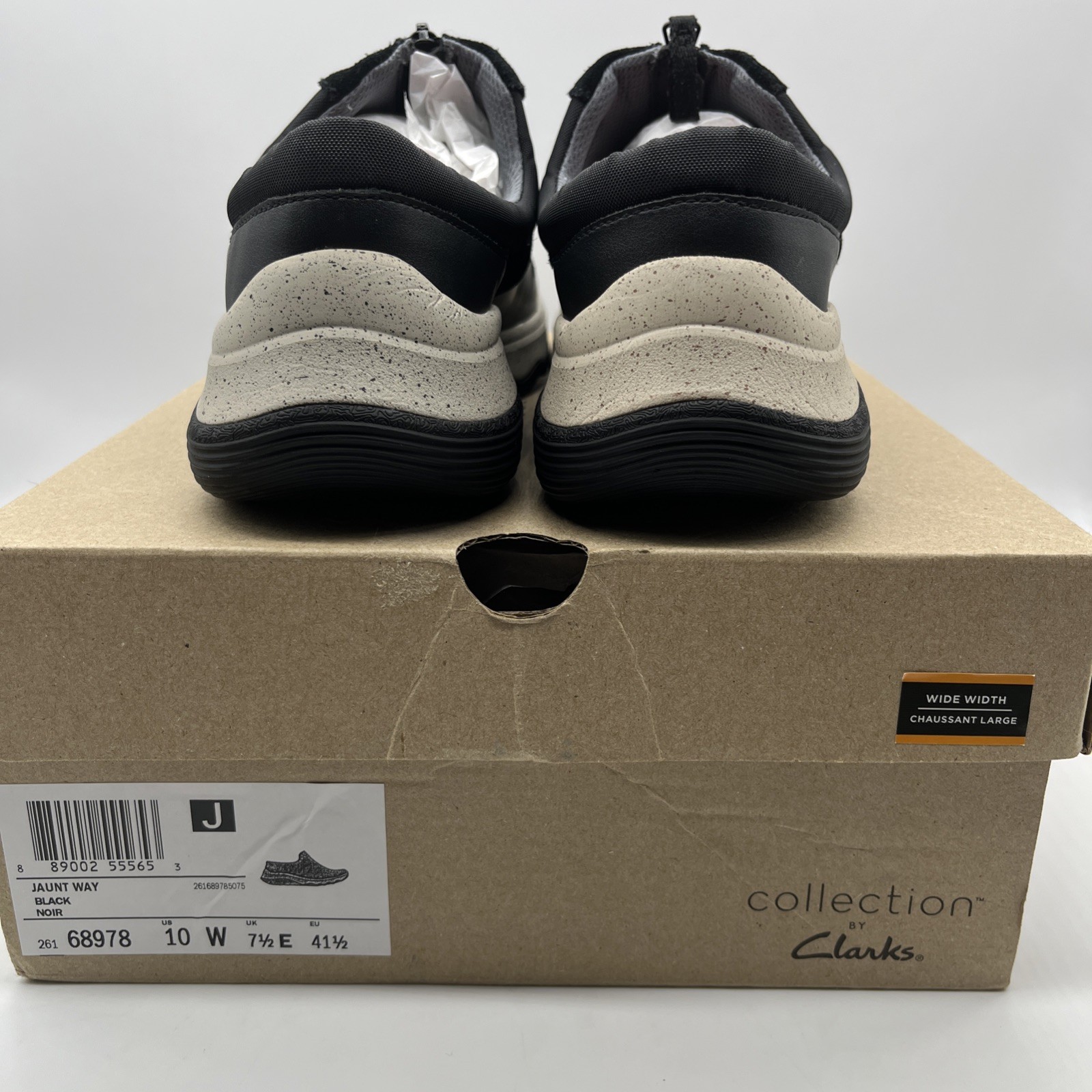 CLARKS Collection Women’s JAUNT WAY Black Suede Slip On Sneaker 🌺 Size 10 W~NIB