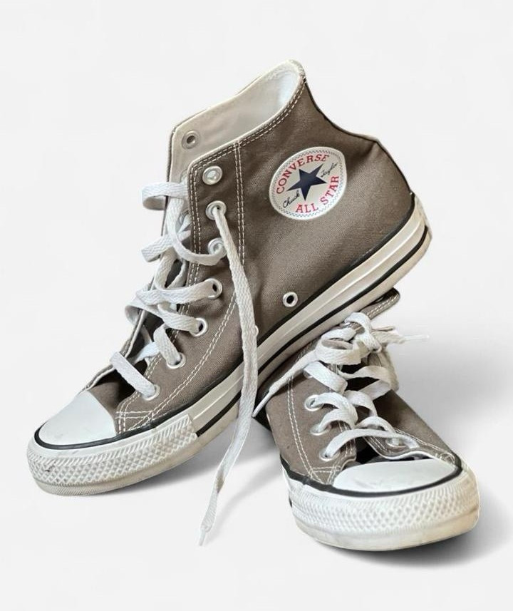 Converse Chuck Taylor All Star High Top Gray Canvas Sneakers Men’s 5 Women’s 7