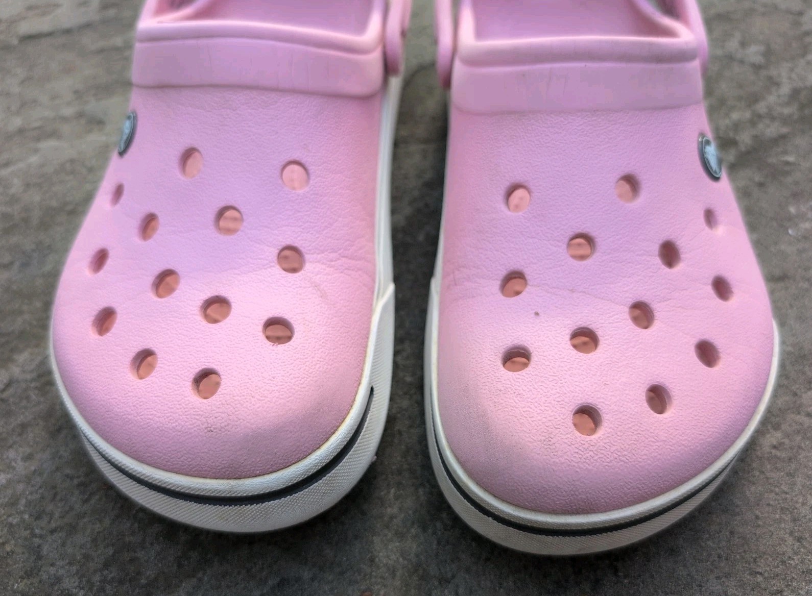 Crocs Lt Pink Women’s 7 Men’s 9 Baya Band Classic Comfort Clogg Slingback Shoes