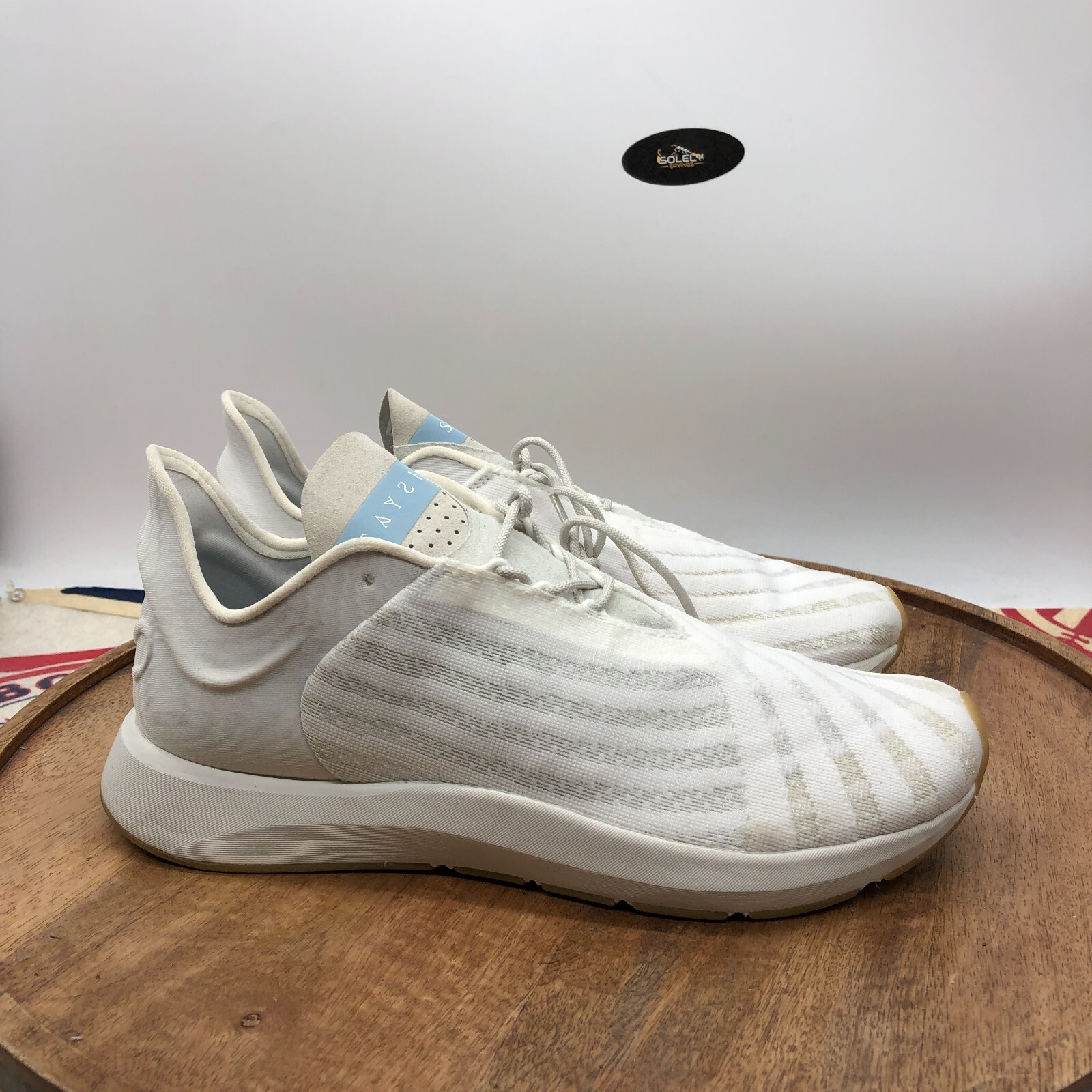 Saysh One Women’s White Blue Lightweight Allyson Felix Shoes Sneakers Size 7.5