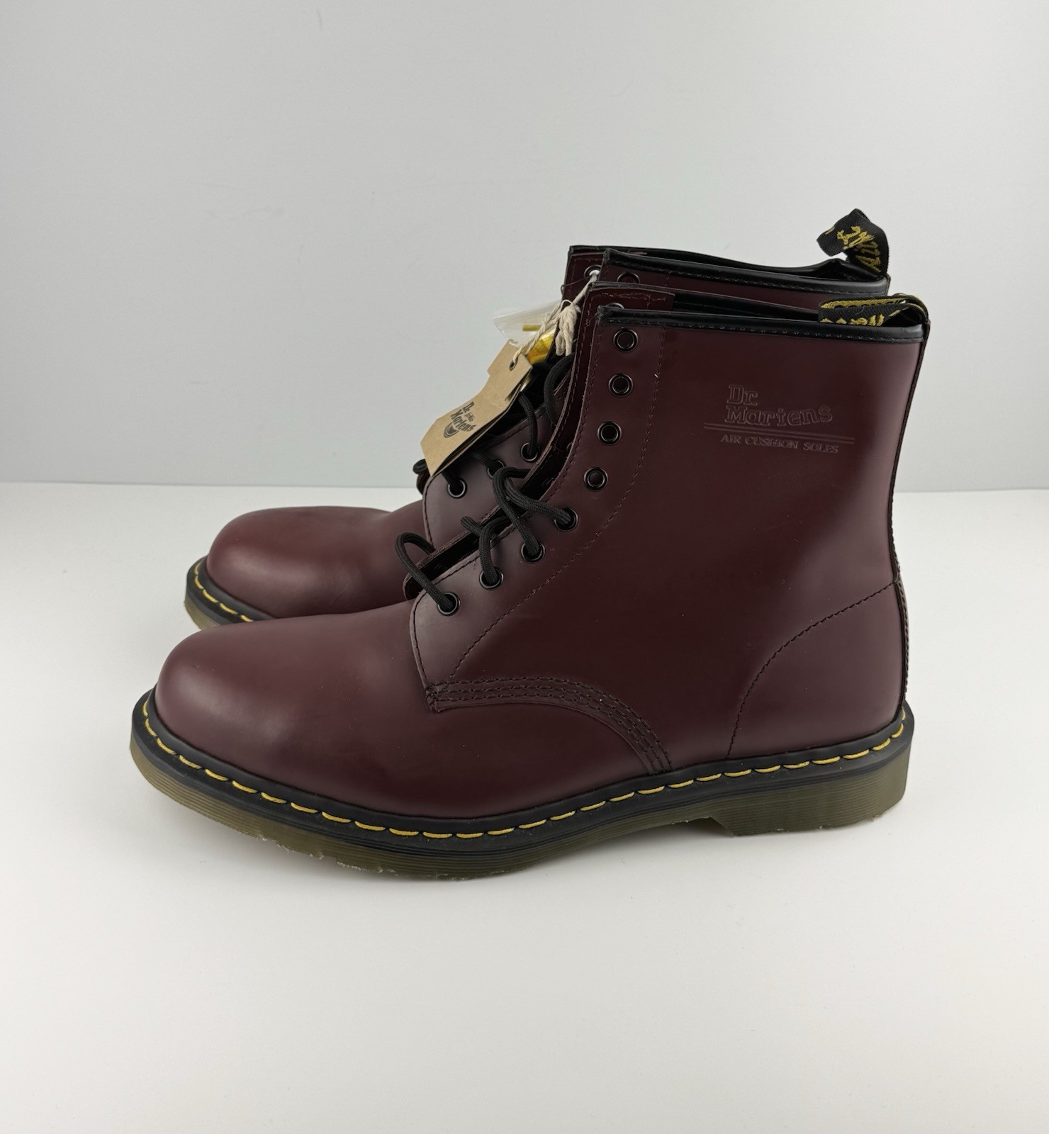 NEW Dr. Martens 1460 Men’s Cherry Red Smooth Leather Boots Size 13M, $370