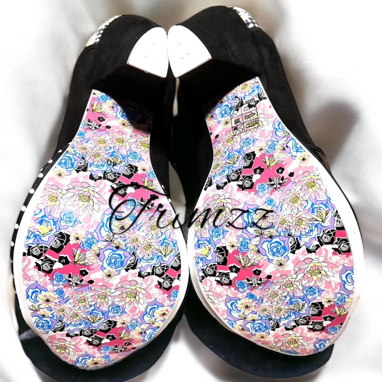 IRREGULAR CHOICE Size 9 (40 EU)…….”Future LadyBug” Black & Red Heels. New
