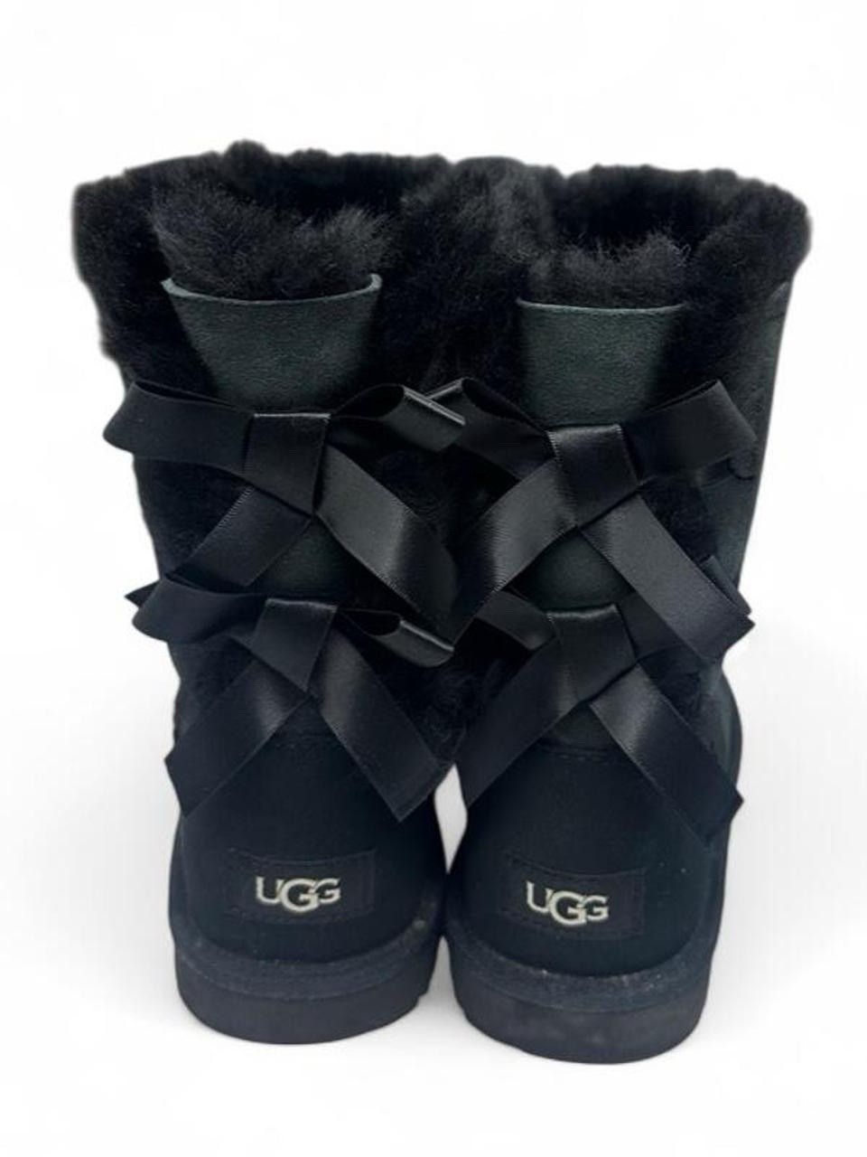Ugg Bailey Bow II Black Boots Women Size 5