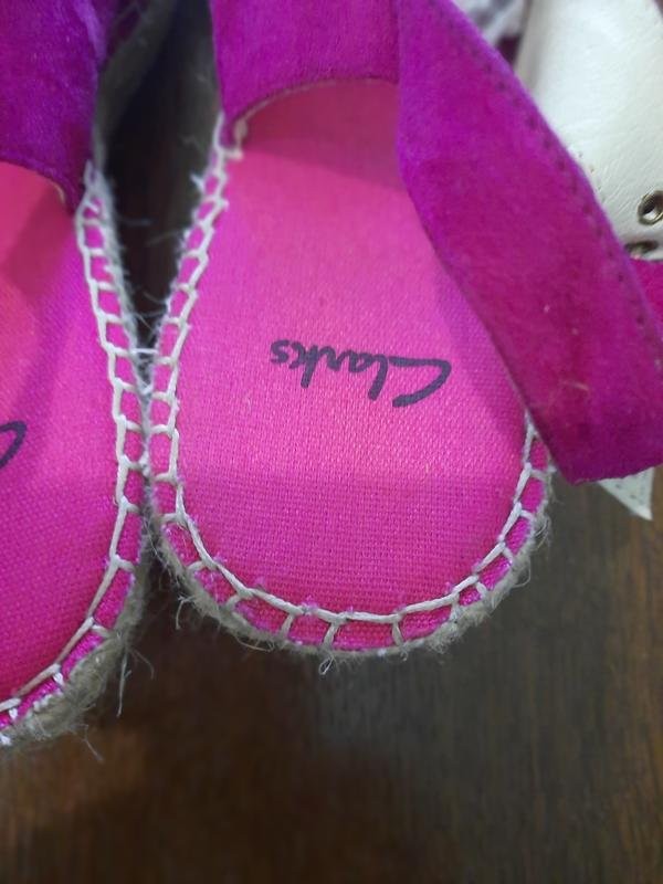 womens clarks pink suede espadrilles 39