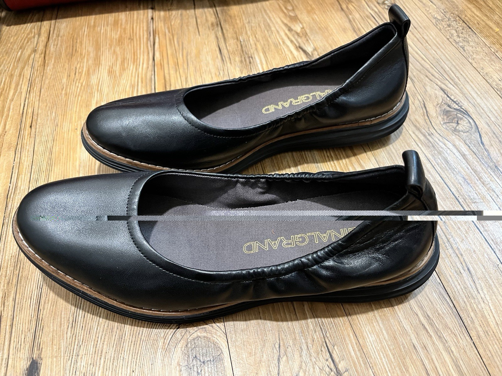Cole Haan Original Grand Black Leather Ballet Flats Women’s Size 8B Comfort