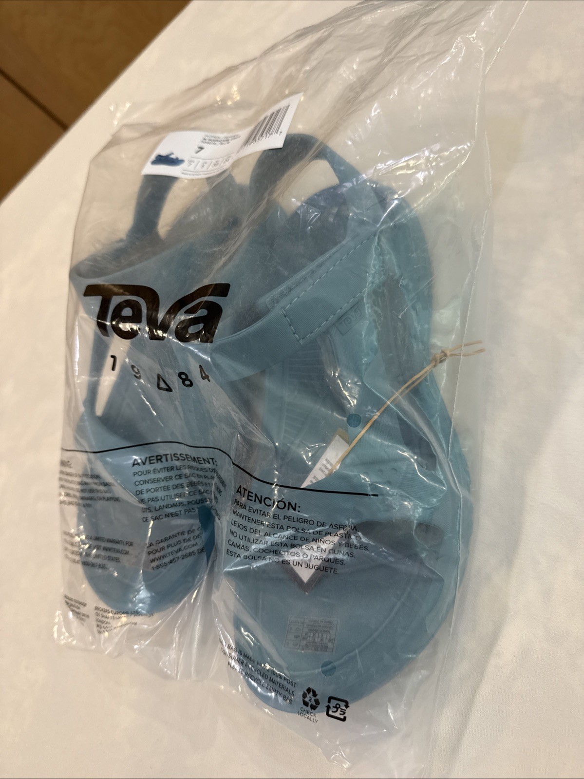 Teva Sz7 Women Hurricane Drift Sandals Stillwater NIP Teal Turquoise water shoes